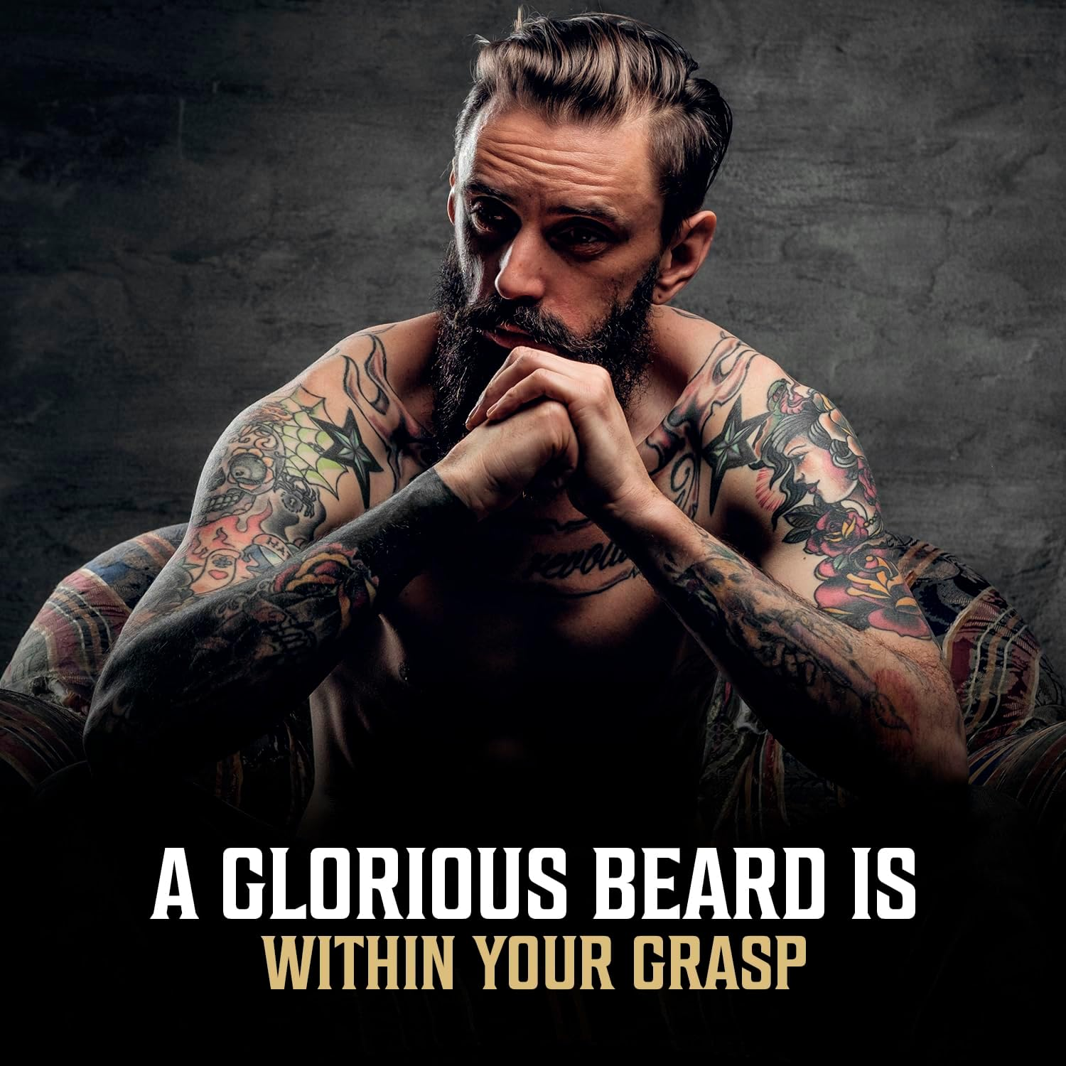 Viking Revolution - Beard Oil - Natural Beard Oil Men with Argan & Jojoba Oil - Softens, Smooths & Strengthens - Gifts for Men - Spiced Vanilla - 30Ml image number 1