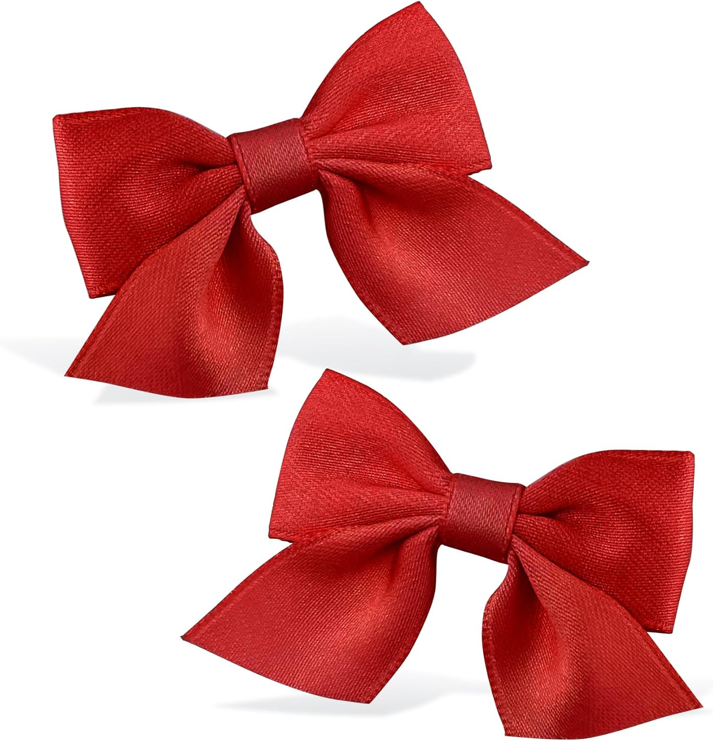 EKIND Girls' Bow Hair Clips Solid, Cute Crocodile Clip Set for Little Girls, Perfect for Daily Wear and Parties (2 Pcs, Black)