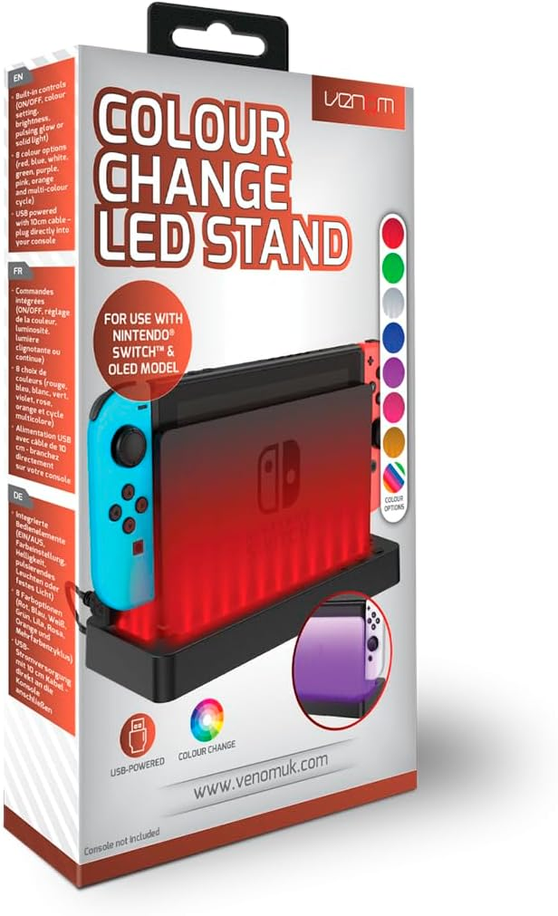 Venom Multi-Colour LED Light-Up Console Stand - Switch image number 3
