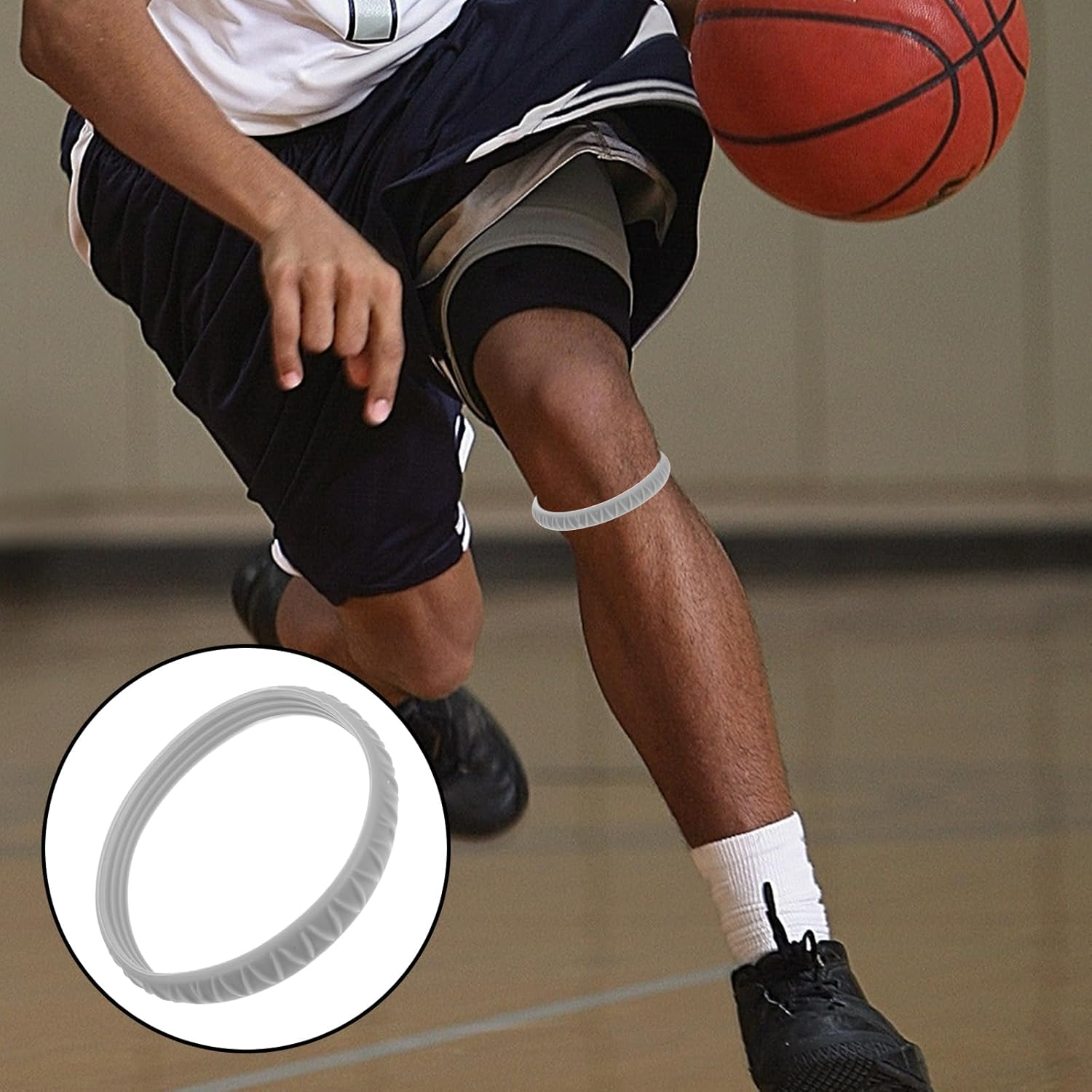 TOVINANNA 2Pcs Knee Resistance Band Knee Brace Knee Pads Wear-Resistant Patella Strap Patella Belt Patella Knee Strap Knee Protector Patella Protector Rubber Band Elastic Fitness