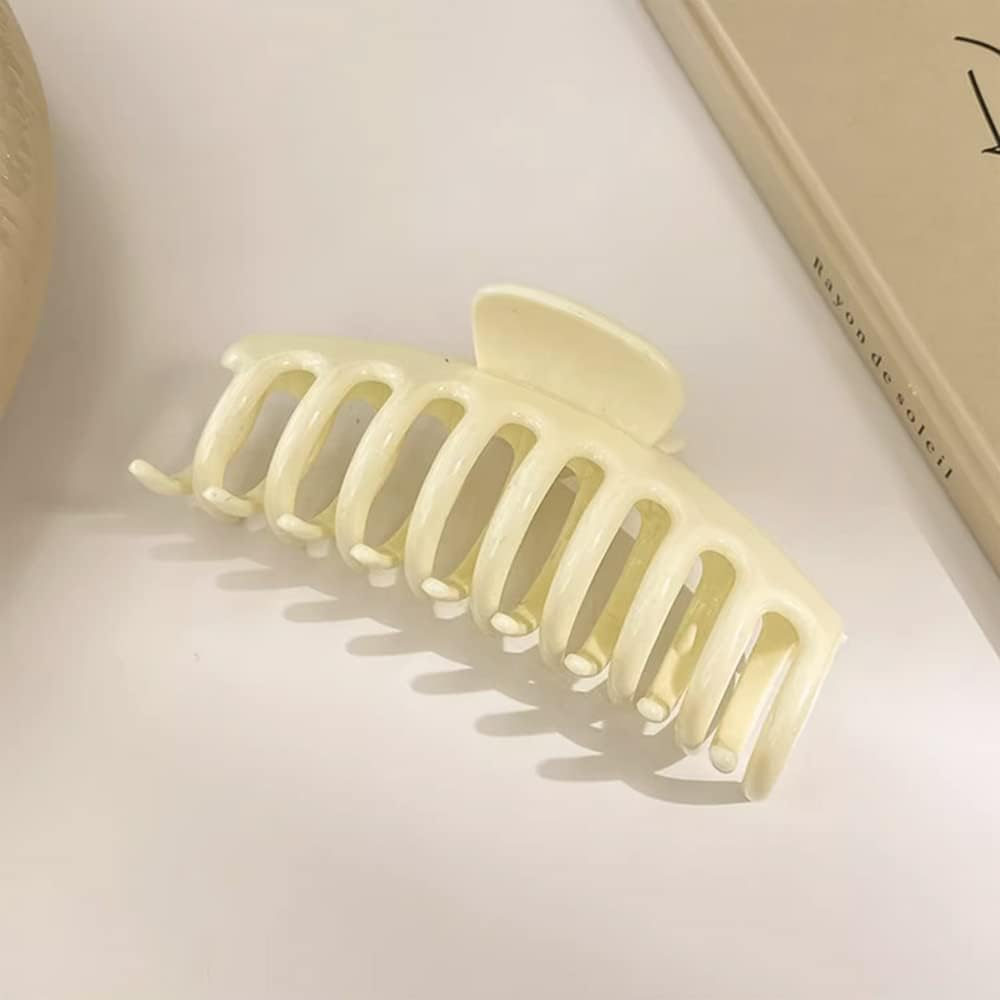 Hair Clips, Large Hair Claw Clips, Hair Pins, Hair Accessories for Women Girls Ladies Kids, Creamy White