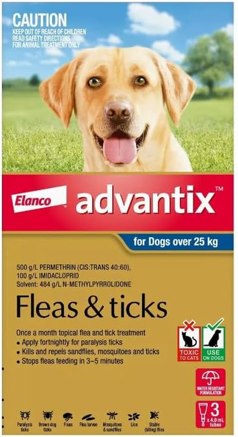 Advantix for Extra Large Dogs over 25Kg Blue 3 Pack