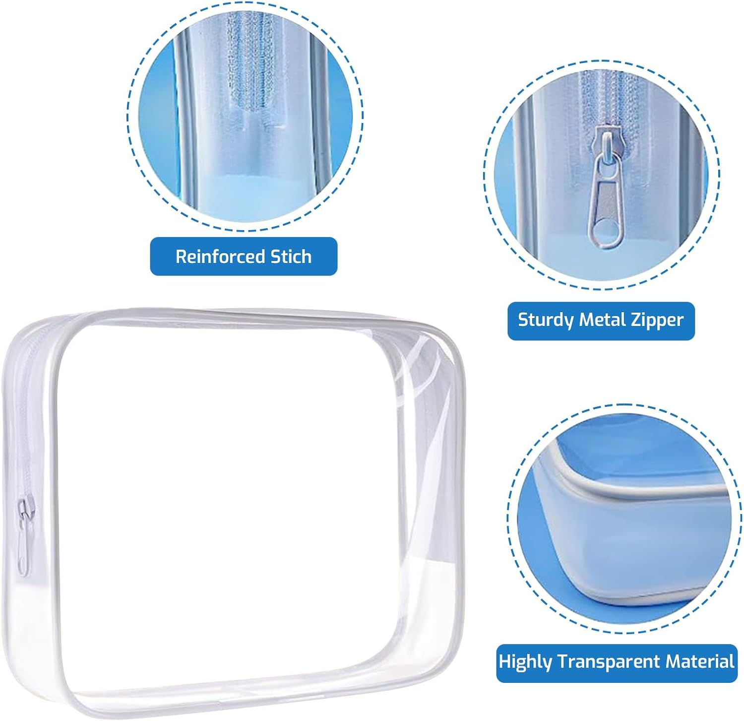 Tzylomirx 5 Pack Travel Bottles Set for Toiletries,Squeeze Bottle, Leak Proof, Reusable Compatible with Business Trips, Fitness Centers, Beaches, Camping, (100Ml PET Bottles) image number 1