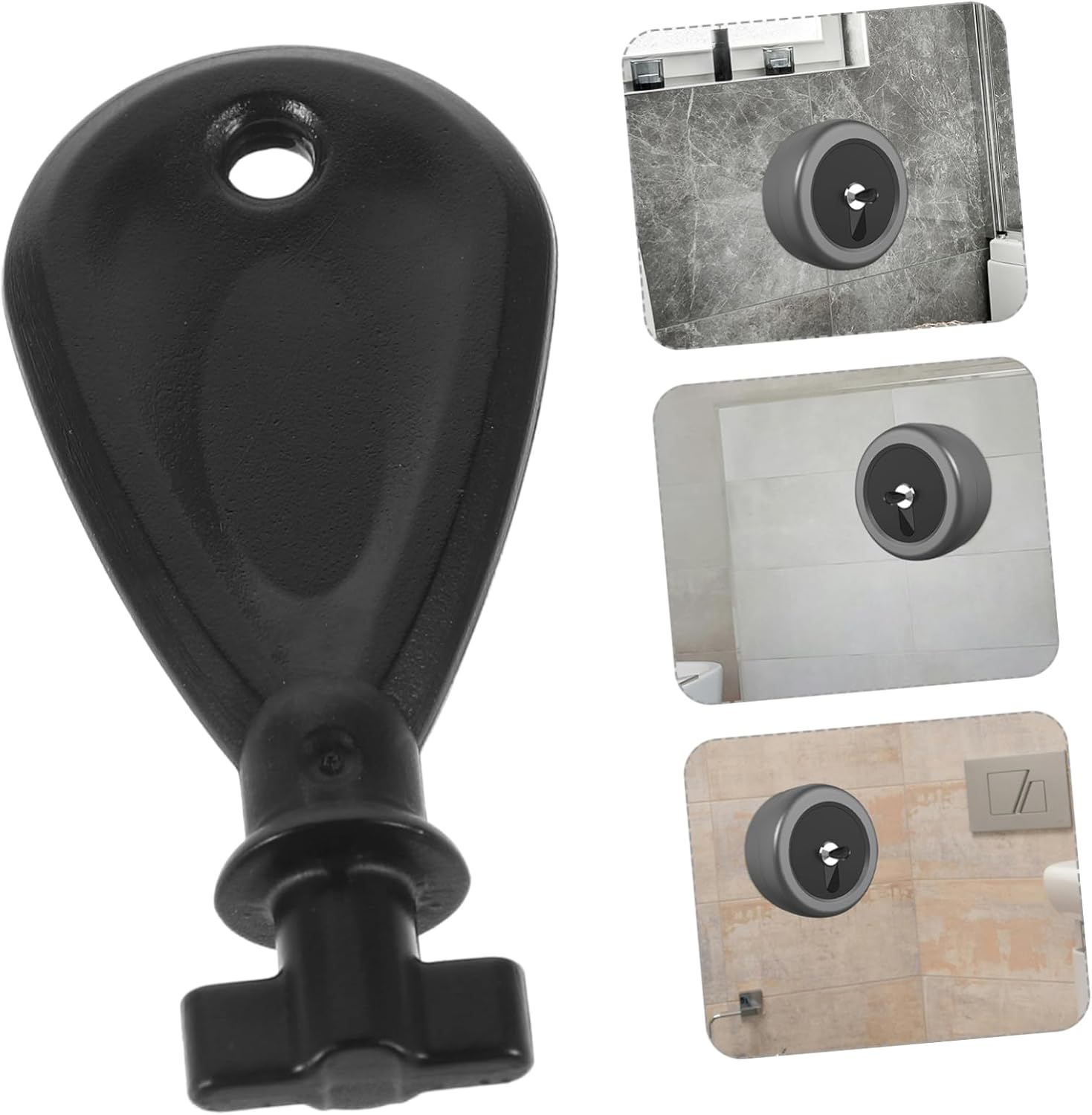 Generic Tissue Box Key Paper Towel Holders Replacement Rod Towel Holder Wall Paper Towel Holder Keys Shorrock Foil Paper Towel Dispenser Lock Para Stand Glove Wipes Dispenser Lid Black Abs image number 5