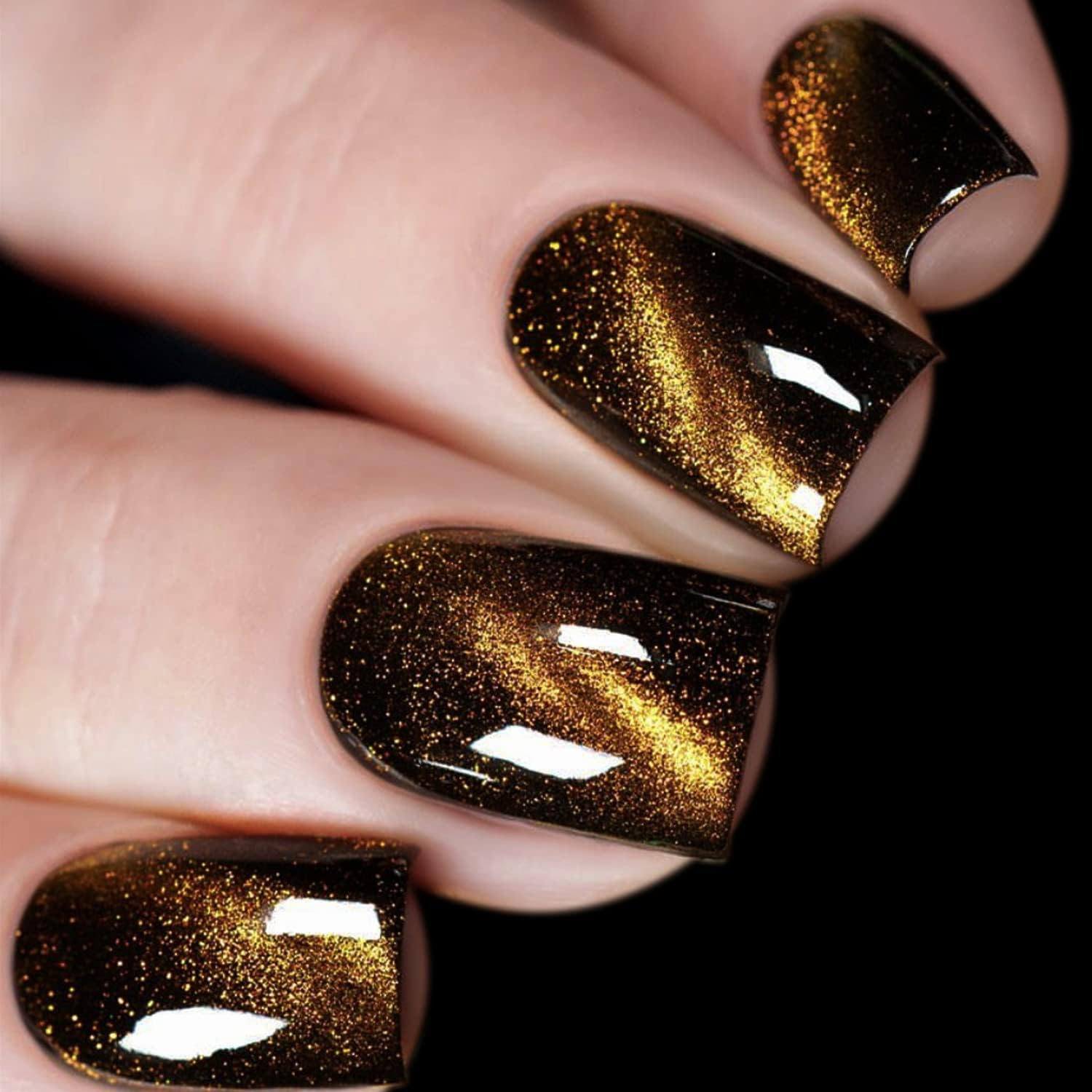 Vishine 9D Cat Eye Green Gel Nail Polish with Magnet Galaxy Cateye Chameleon Nail Gel Polish Manicure Soak off UV Gel DIY Salon Home 16Ml