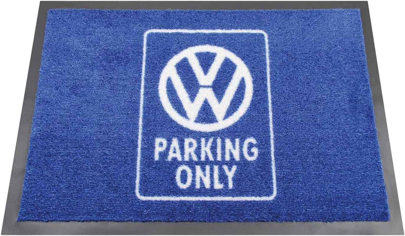 BRISA VW Collection - Volkswagen Bus T1 Camper Van Kombi Door Mat, Entrance Mat, Indoor Outdoor Welcome Mat (70X50Cm/Samba Stripes/Blue)