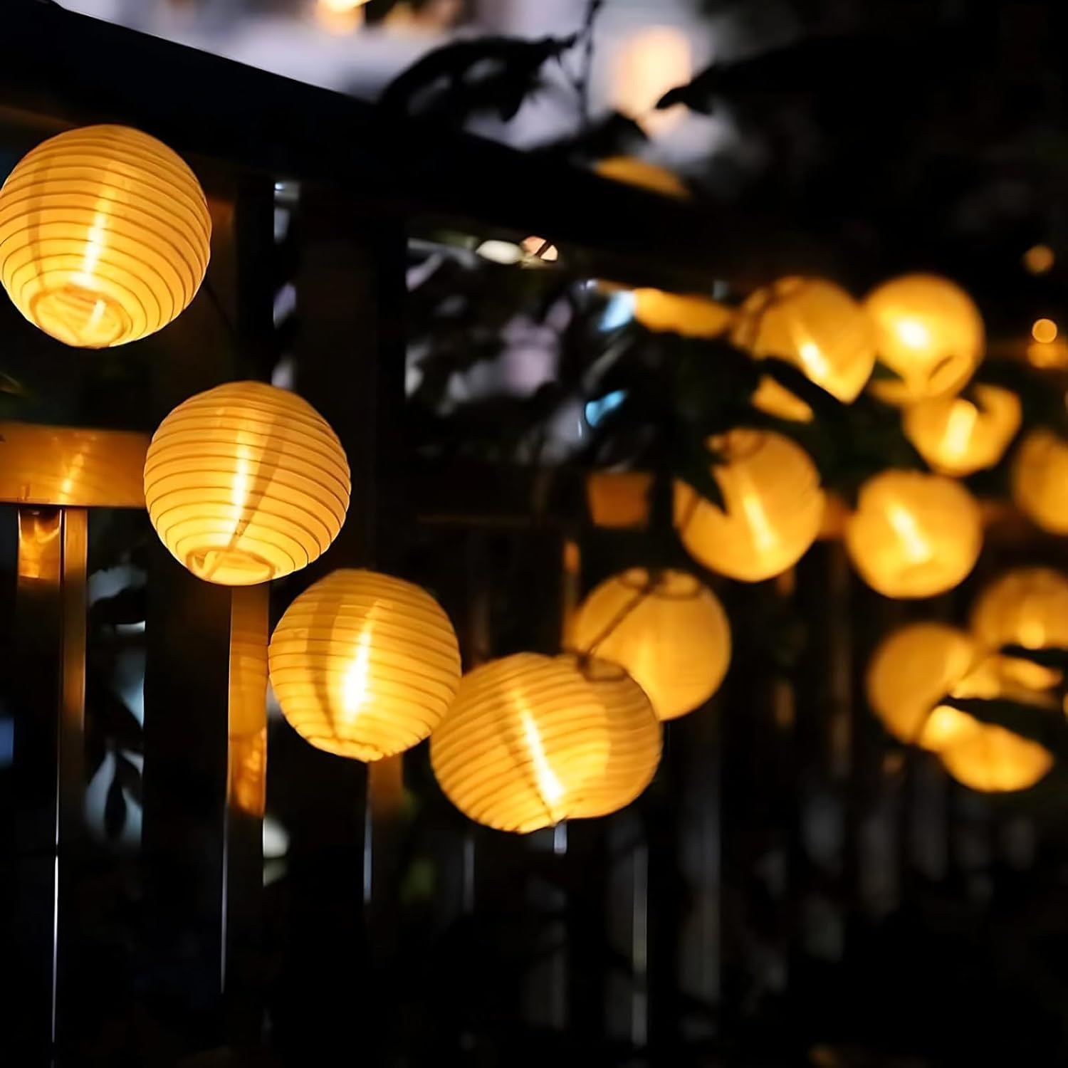 Alegre 3.5 M 10 LED Solar Fairy Lights Lantern Outdoor with 8 Modes