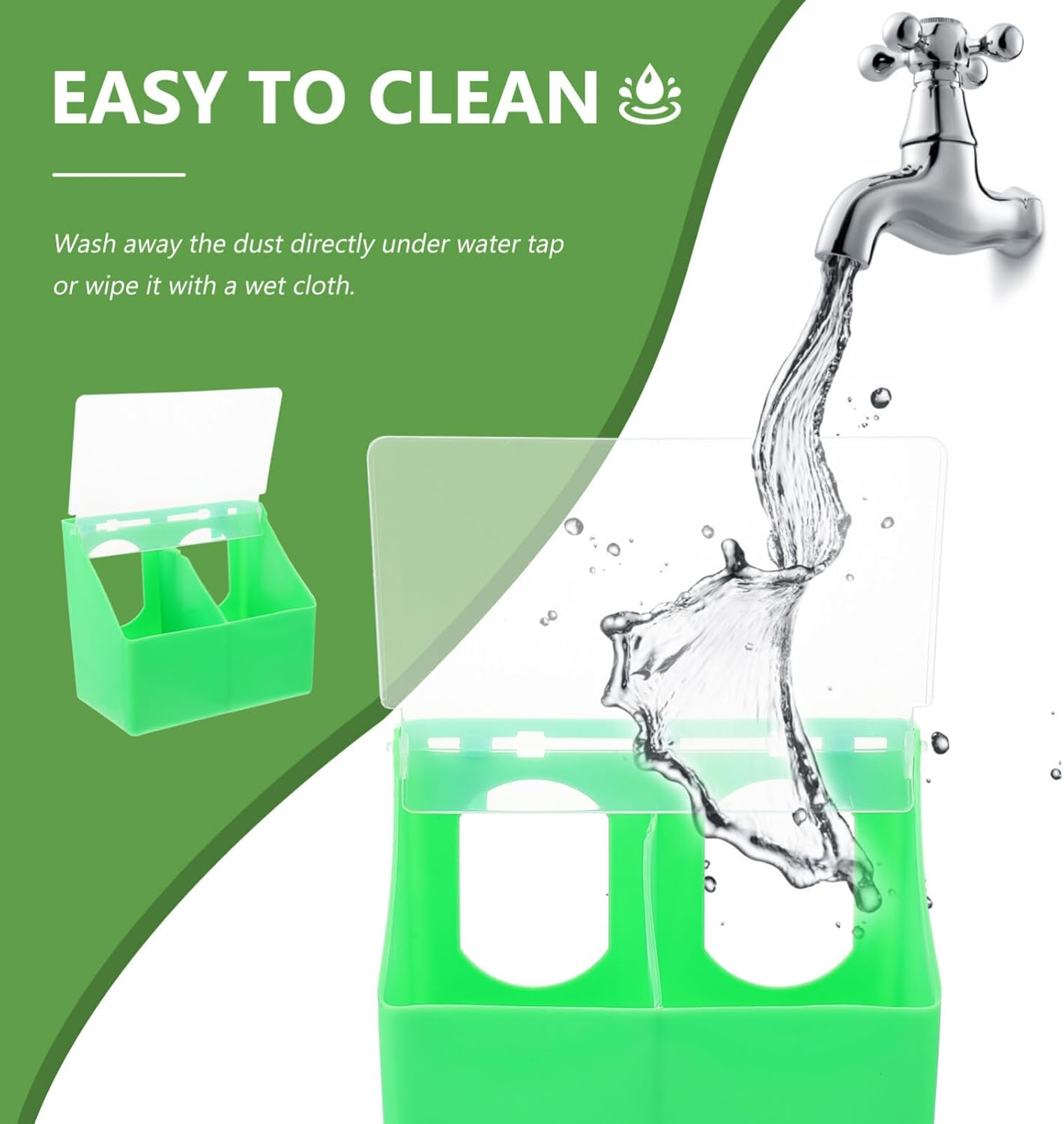 Pigeon Feeder, Quail Bird Feeding Hanging Box for Parrot Pigeon Bird Cage Poultry image number 3