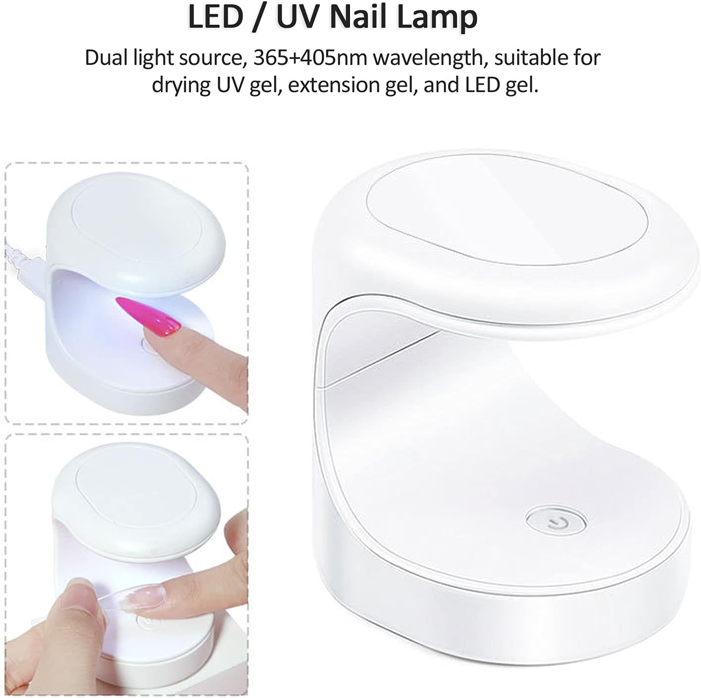 Kstyhome Mini UV LED Nail Lamp Gel Polish Nail Dryer UV Gel Curing Lamp USB Nail UV Light LED Therapy Light Nail Art Tools image number 6