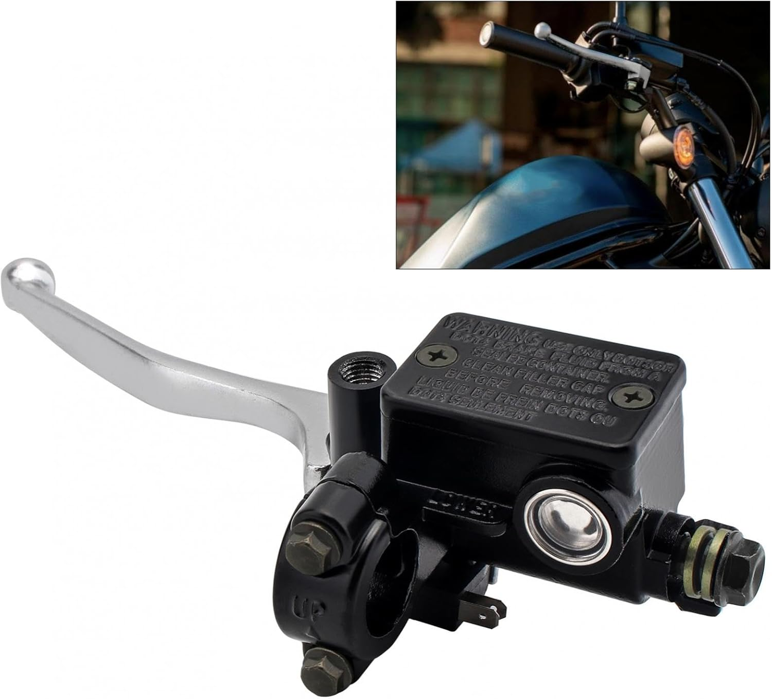 Windance 22Mm M10 Motorcycle Handlebar Front Left Hand Brake Master Cylinder Clutch Fit for Yamaha/Suzuki/Honda/Kawasaki image number 3