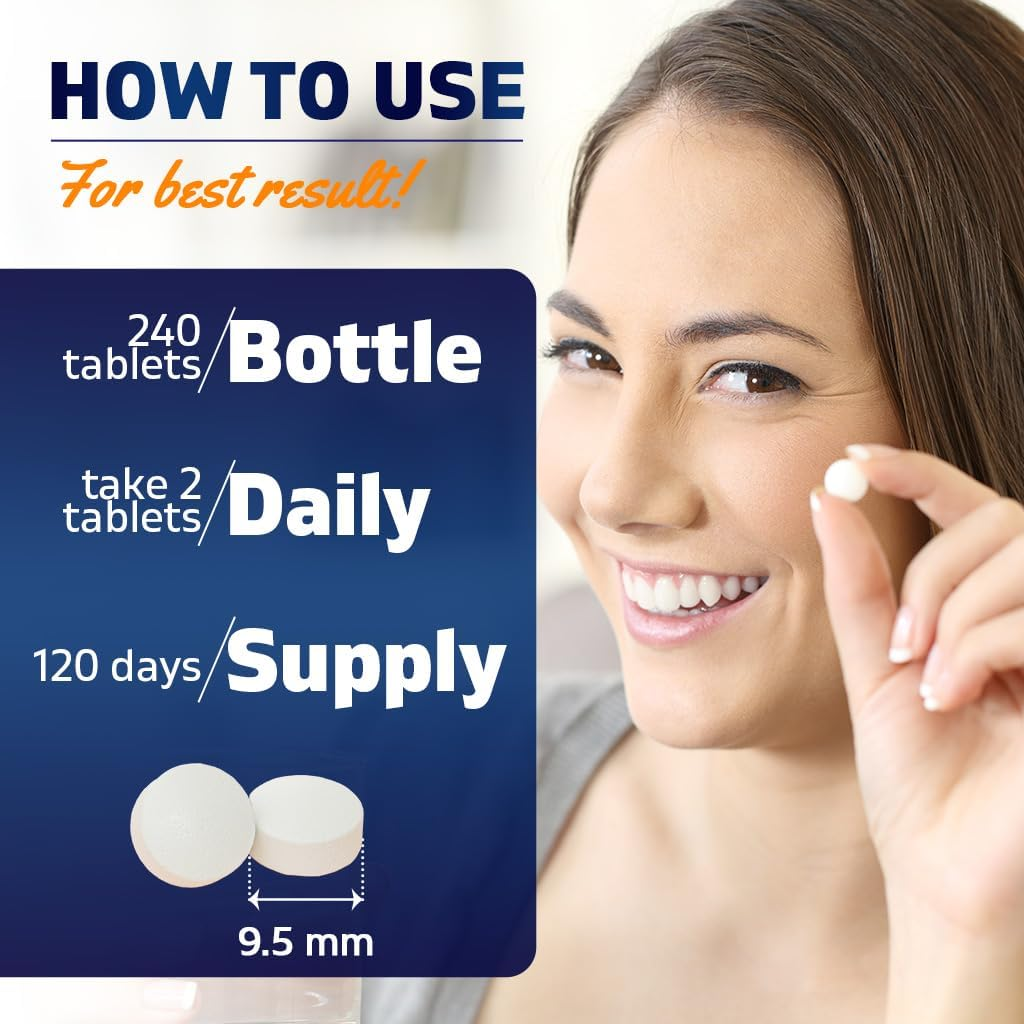 Vitamatic L-Theanine Supplement 400Mg per Serving - 240 Tablets - Non-Gmo, Gluten Free&hellip; image number 4