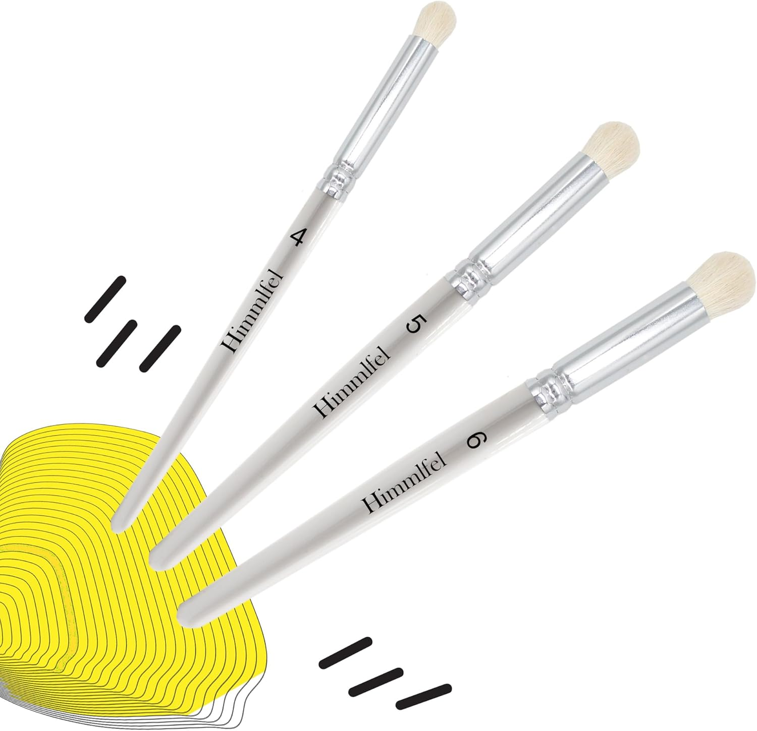 Himmlfel Drybrush Set，3 Sizes Dry Brush Miniature Painting，Professional Dry Brushes for Citadel Game Model,Large Medium Detailed Model,Warhammer,Hobby Art Paint Brushes for Artist and Beginner image number 5