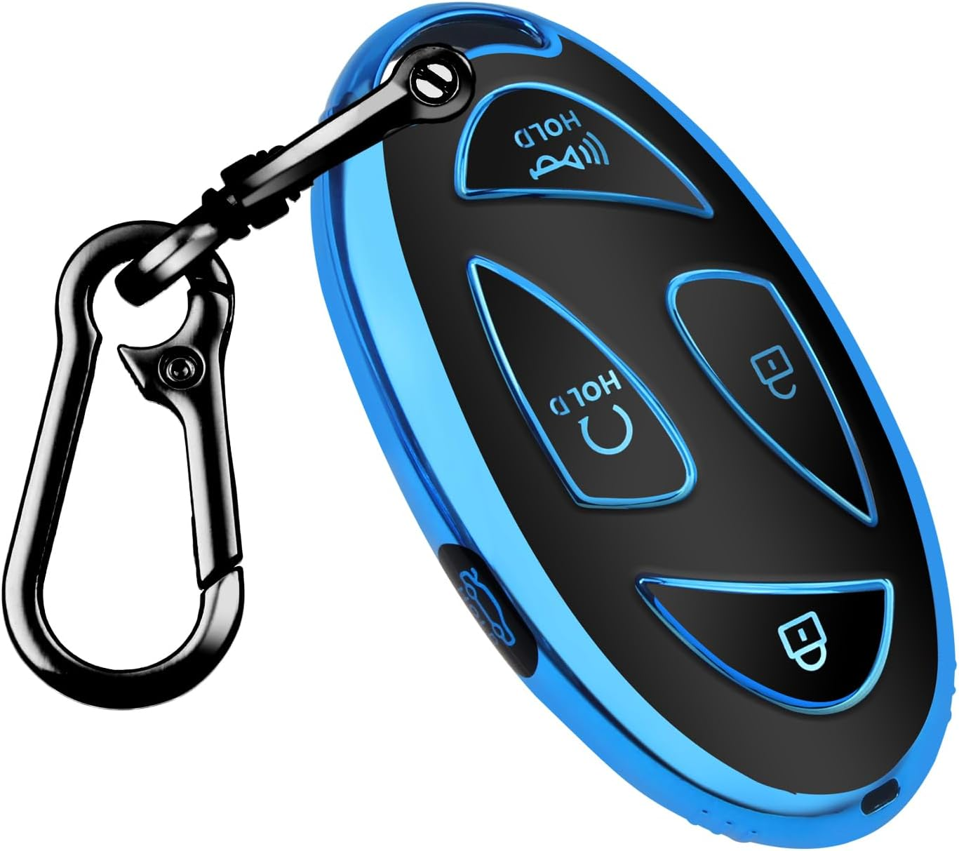 QBUC for Hyundai Kona Key Fob Cover,Key Case for Hyundai Ioniq 6 Grandeur GN7 KONA Elanrtra Sonata Tucson 2023 2024 2025 Santa Fe Smart Key Protector with Keychain(Red, 7 Buttons)