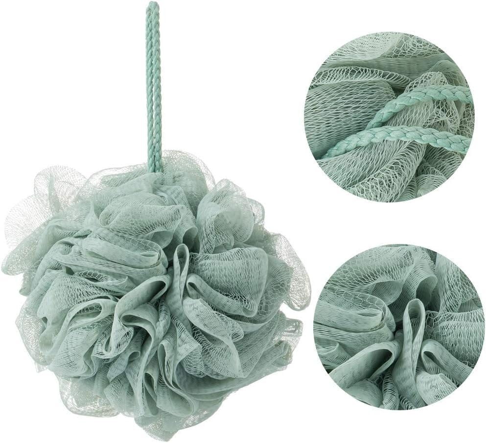 Bath Sponges, Shower PE Material for Body Exfoliation (Green, One Size) image number 3