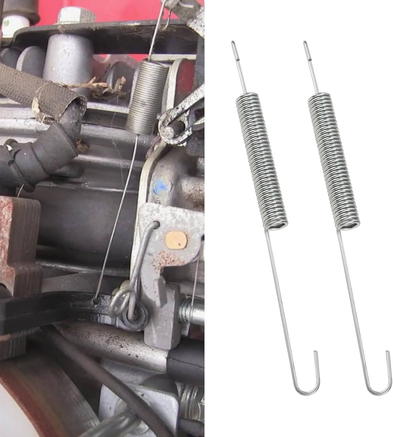 2 Set Governor Link Rod Return Spring Compatible with Honda GX390 GX340 11HP 13HP Engines for Lawnmowers Generators image number 1