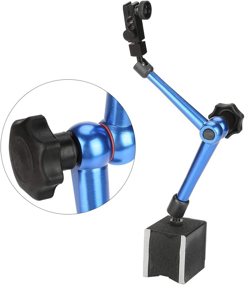 Magnetic Stand Base Holder for Dial Test Indicator Gauge (Blue)