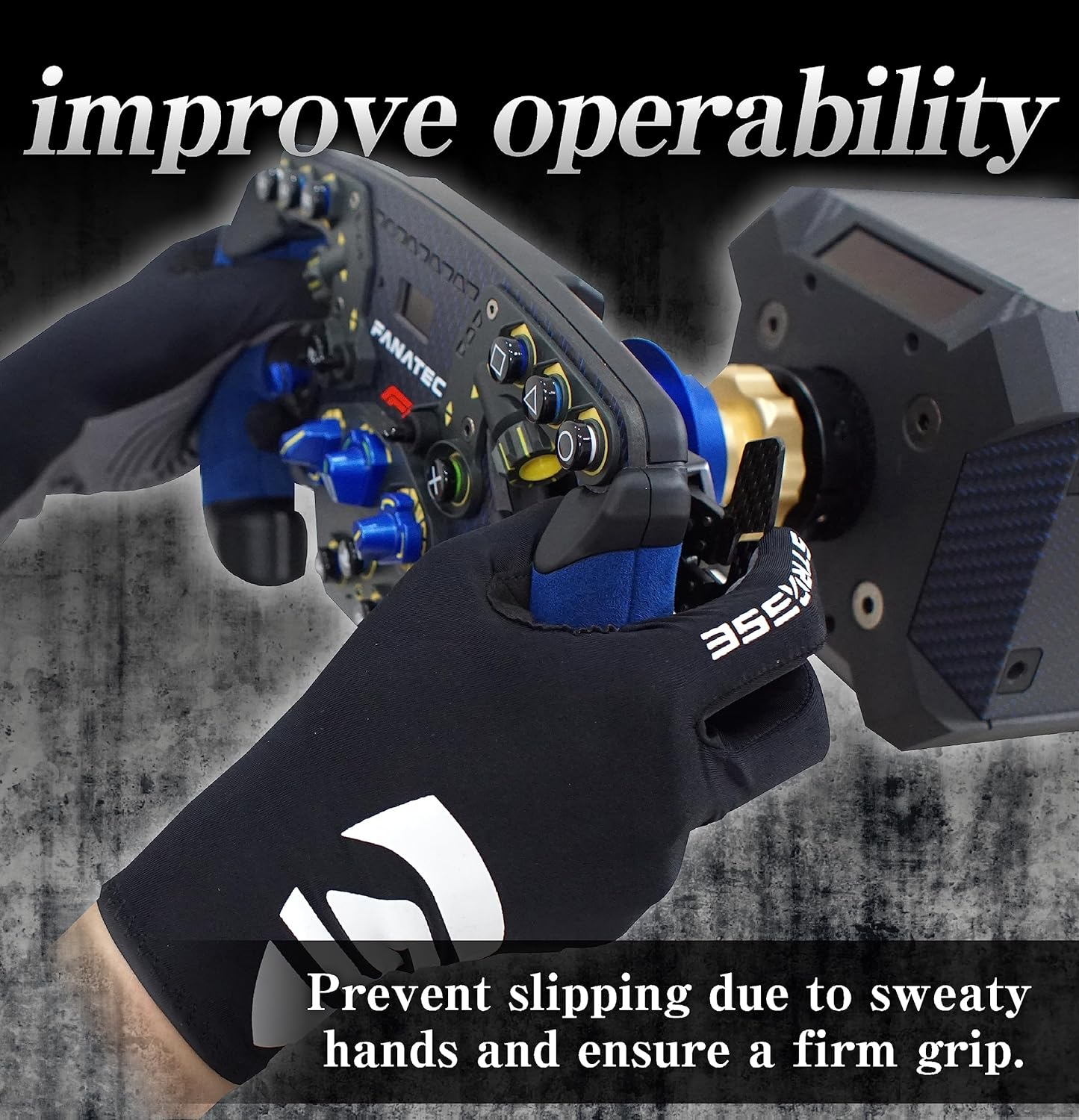 STRASSE Gaming Gloves, Racing Gloves, Gaming Gloves, Simulator, Strasse Hankon image number 3