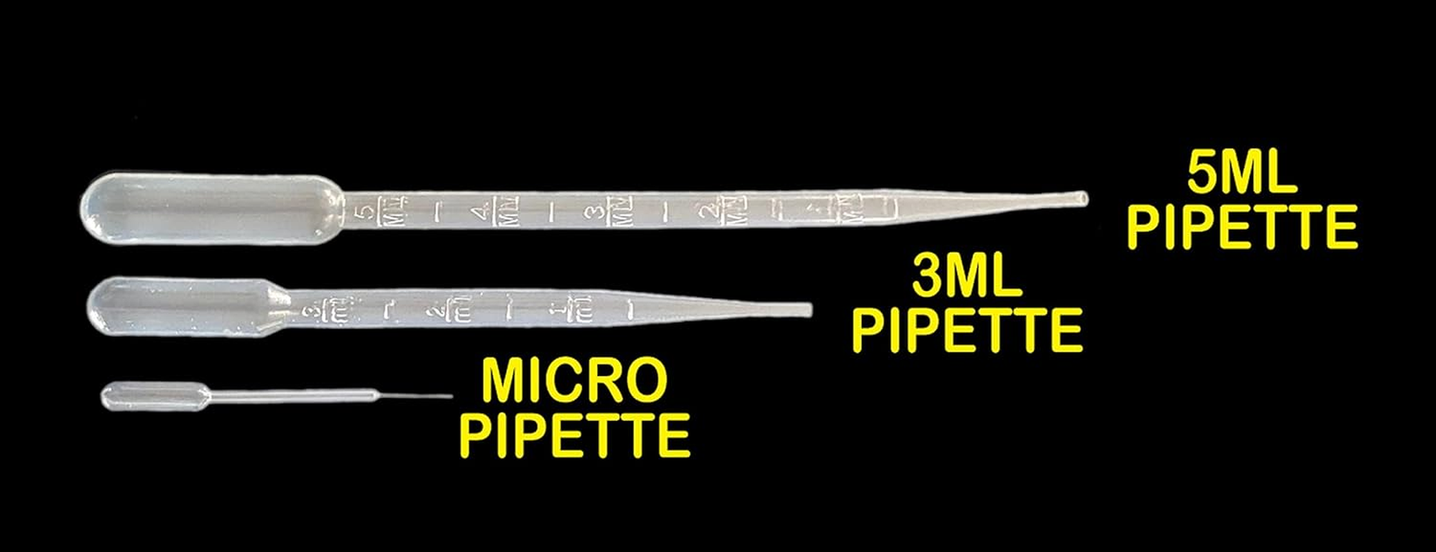 Ickysticky Micro Pipettes 20-Piece Set, 10 Ul Capacity, Liquid Dropper Pasteur Pipettes for Cupcakes, Strawberry, Chocolates,Whiskey,Alcohol,Syrups,Sodas, Paint, Chemicals. image number 2