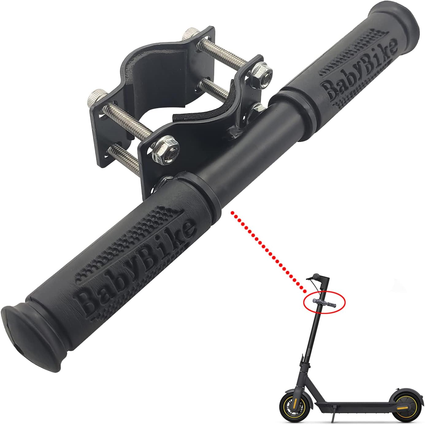 Scooter Kids Handle Grip Bar for Ninebot Max, Non-Slip Adjustable Child Safe Holder Kids Handrail for Segway Ninebot Max Electric Scooter Accessory