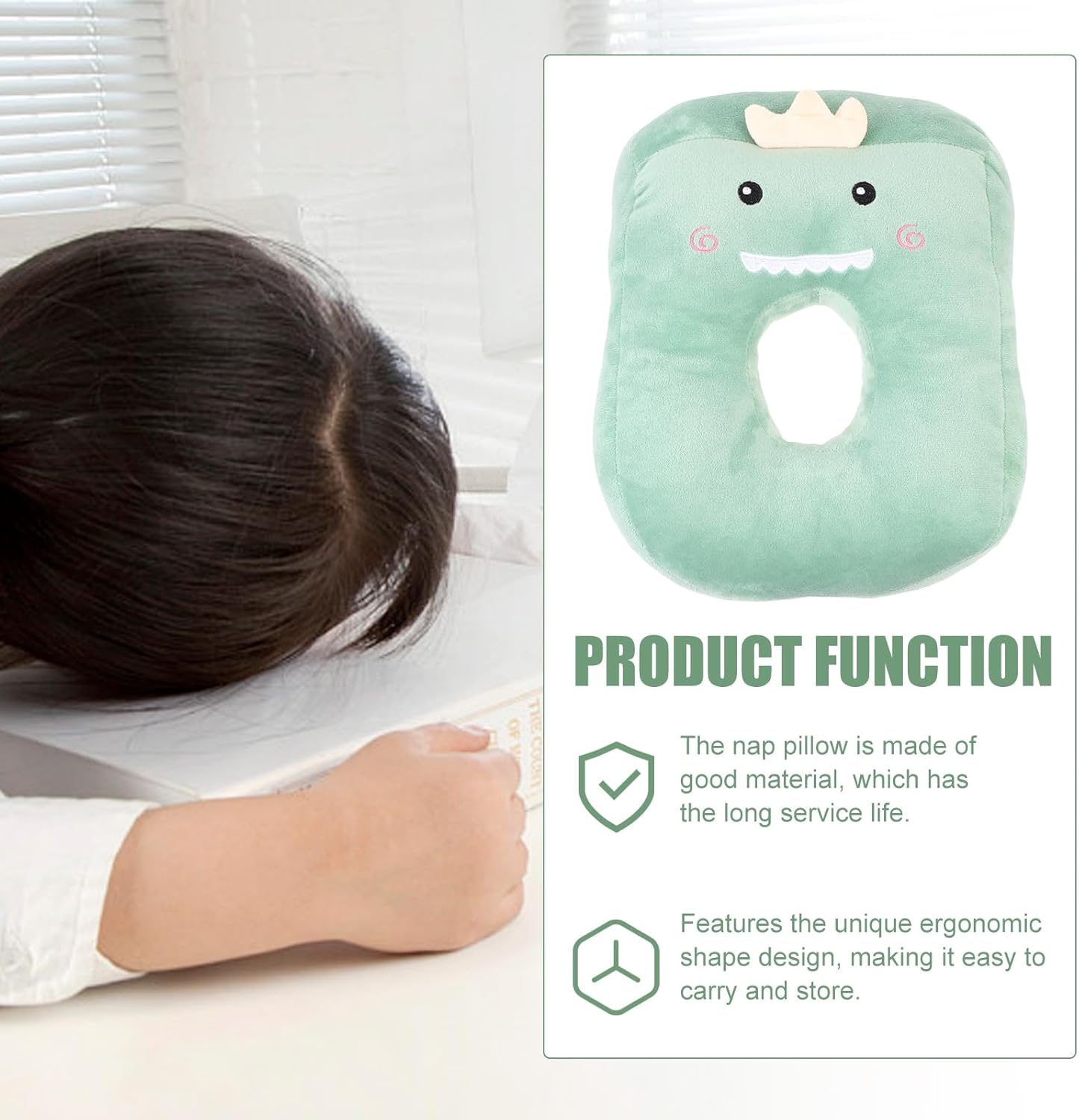 Healeved Piercing Pillow Comfortable Sleep Pillow Ear Piercing Pillow with Ear Hole Wear-Resistant Ear Pillow Donut Pillow