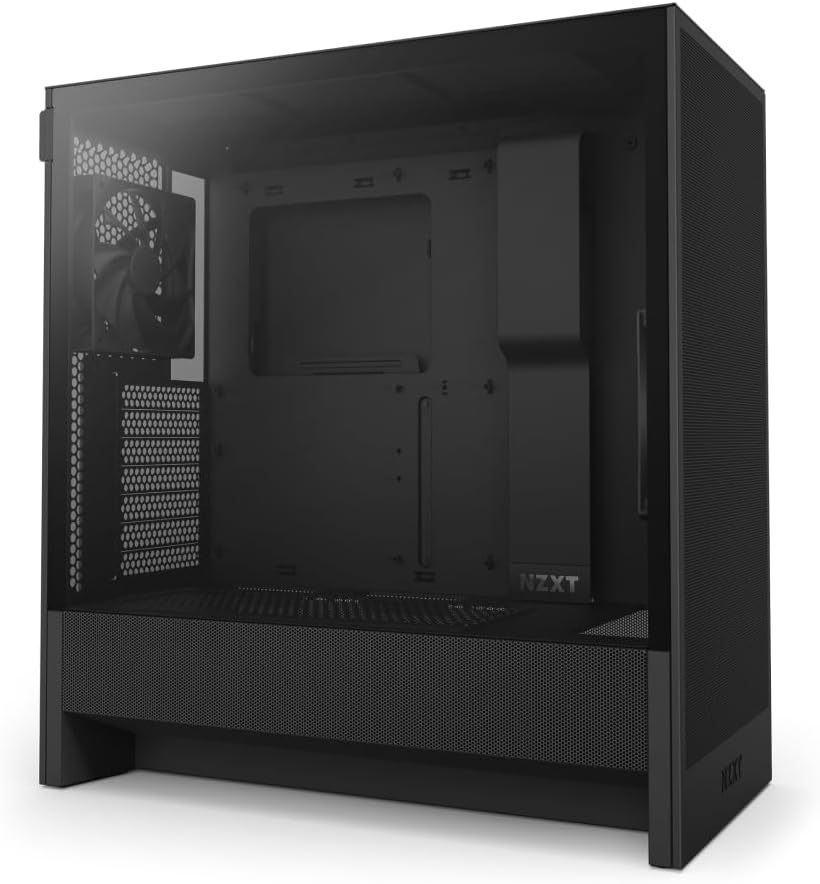 NZXT H5 Flow RGB 2024 - Compact ATX Mid-Tower PC Gaming Case - High Airflow - F360 RGB Core (CV) Included - 360Mm Front & 240Mm Top Radiator Support - Cable Management - Tempered Glass - White