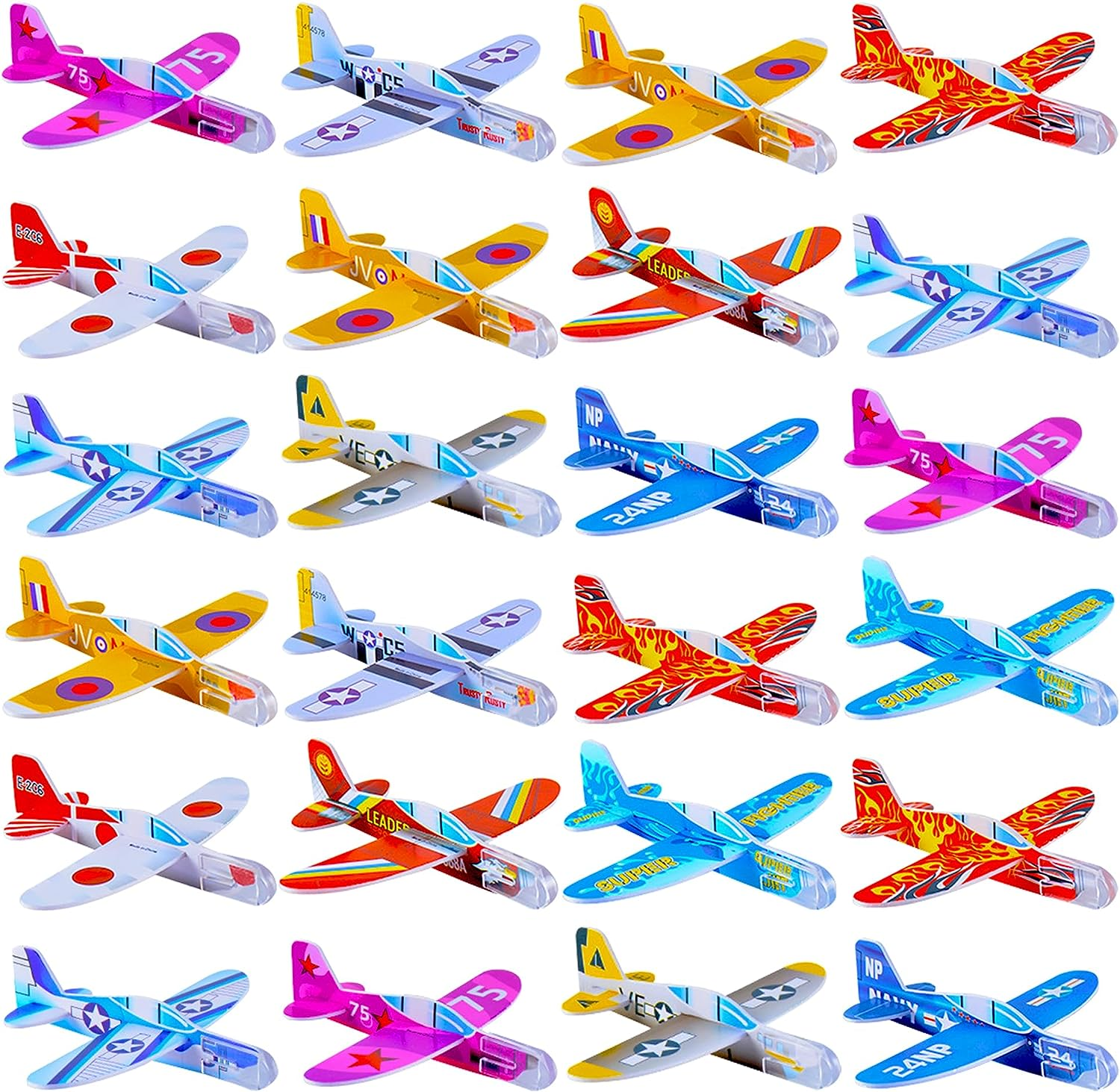 XIPEGPA 60 PCS Glider Planes Bulk Foam Airplane Gliders Toy for Kids Paper Airplane Toys Set for Birthday Party Favor Goodie Bag Stuffers Classroom Prizes Boys and Girls image number 2