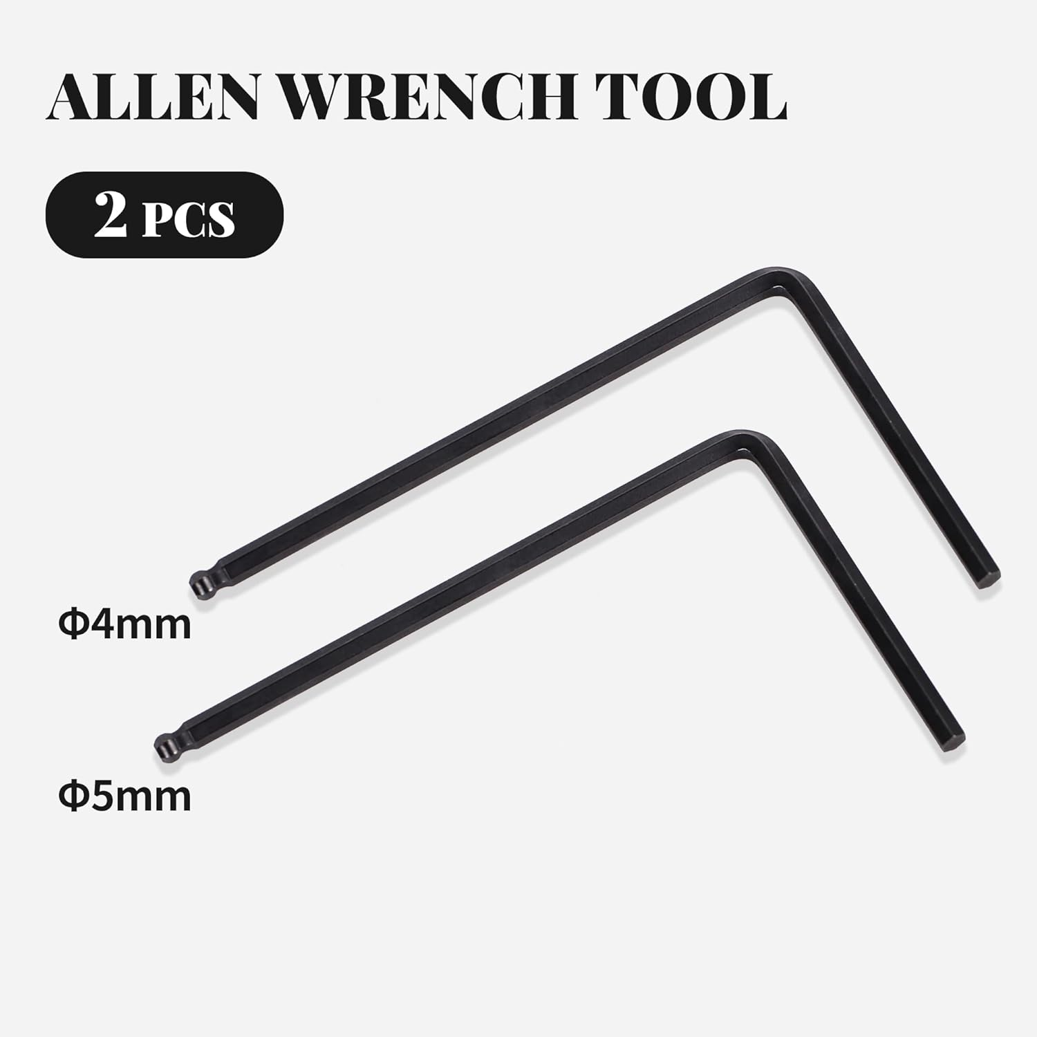Guitar Truss Rod Wrench Set - 5Mm and 4Mm Allen Keys for Truss Rod Adjustment image number 2