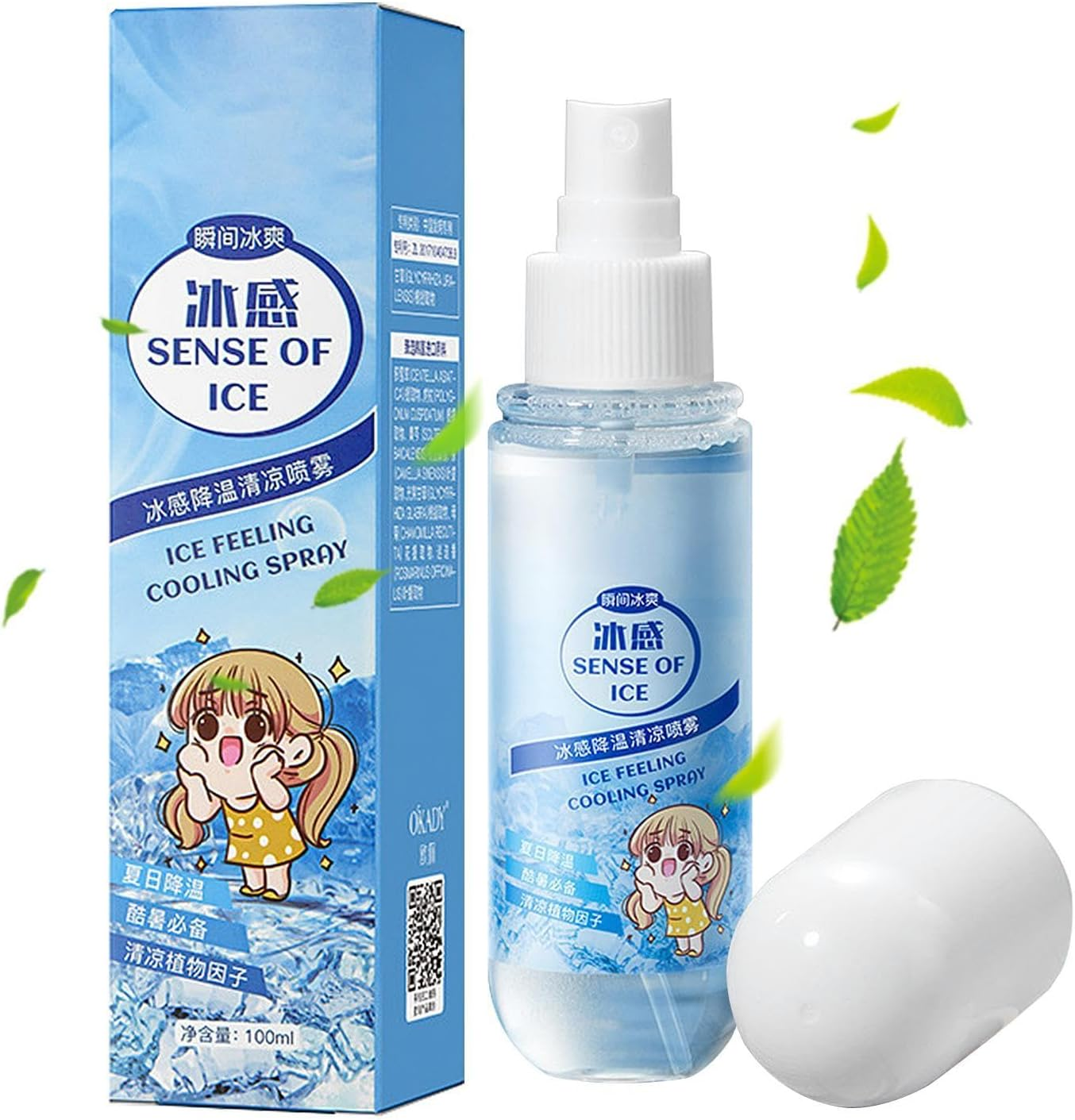 Cooling Mist Spray - Rapid Cooling Mintt Fragrance | Hydrolate Body and Face Cooling Mist | Soothing Calming Cooling Agent | Cooling Spray for Skin & Stress Relief Exercise Home Gym Use image number 3