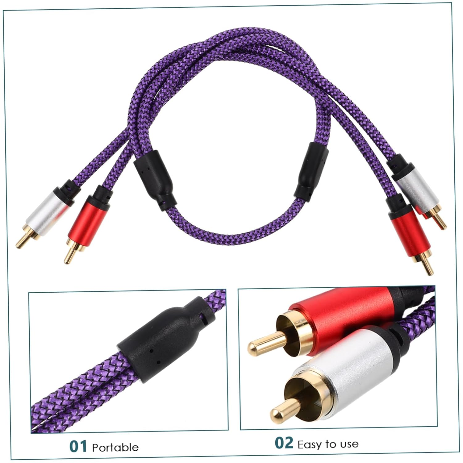 Levemolo Cables for Car Audio Home Theater Amplifier Speaker Wire Ground Wire 0.5M image number 5