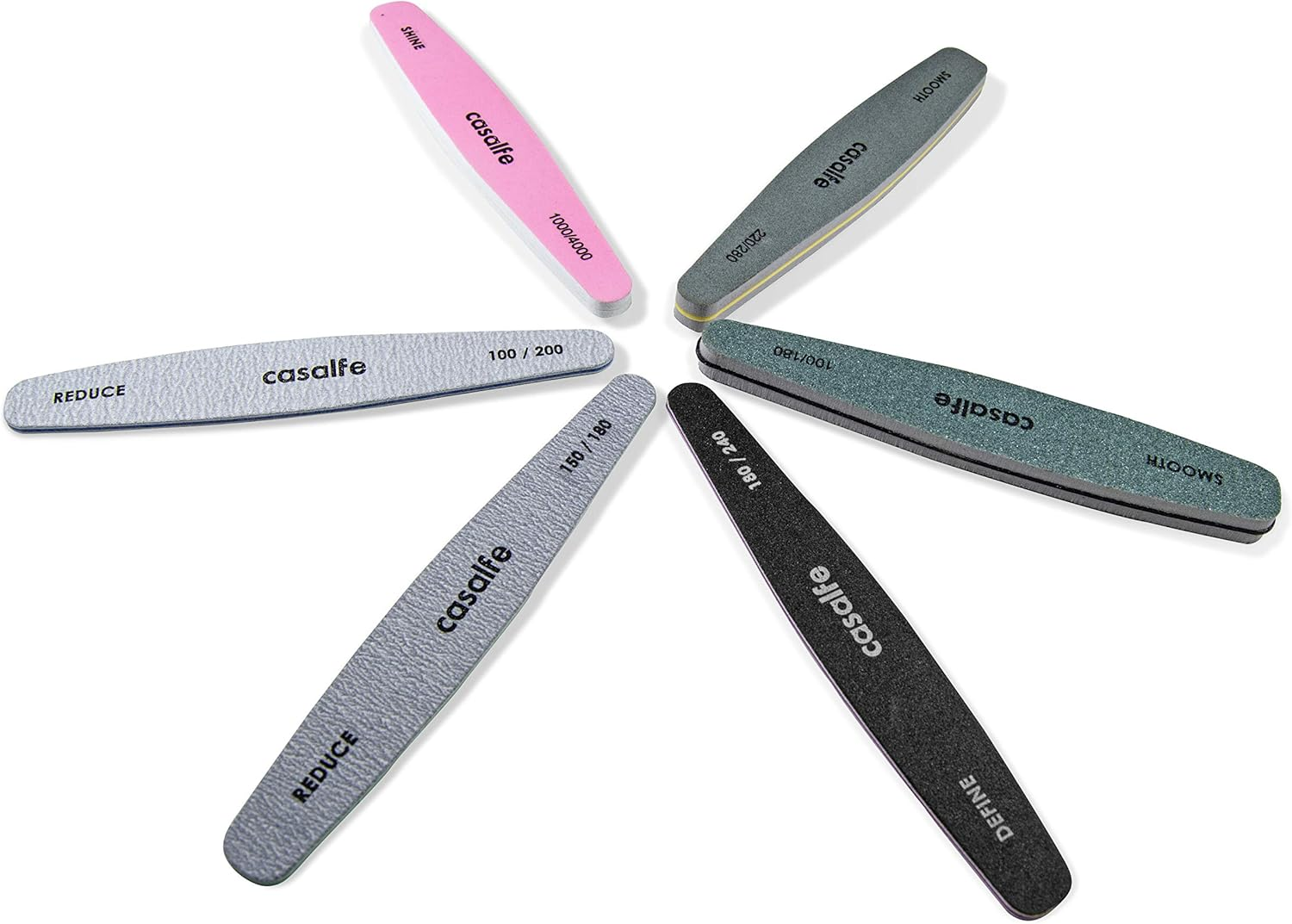 Casalfe Professional Nail File Buffer Softens 200/280 - Reduces Blemishes image number 1