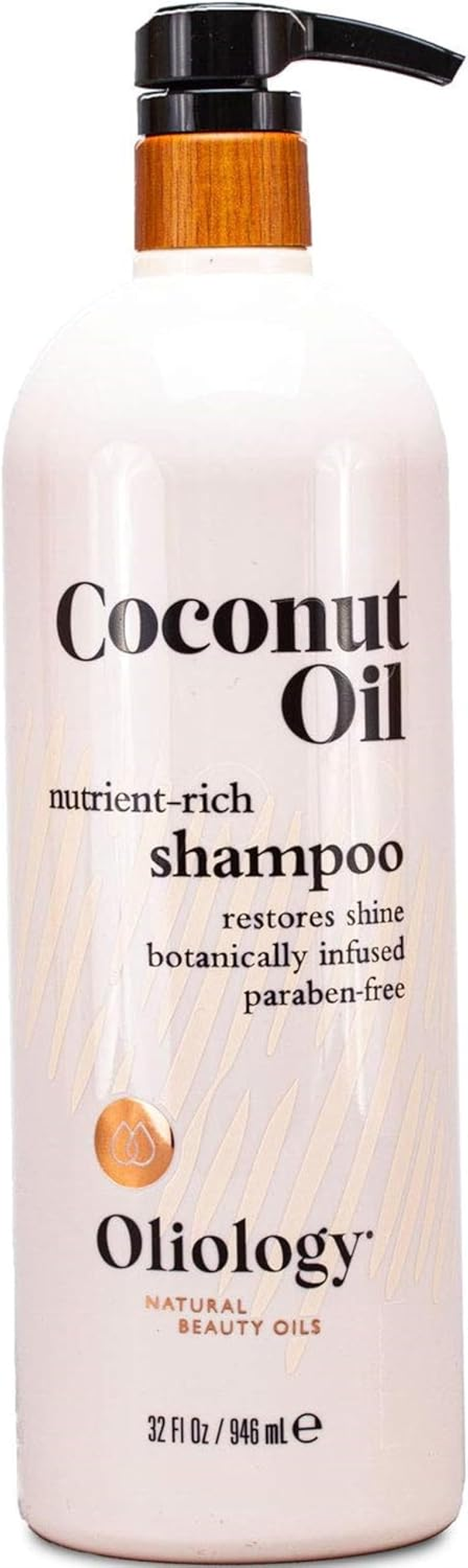 Oliology Coconut Oil Shampoo &ndash; Nutrient Rich Shampoo Restores Damaged & Lifeless Hair | Botanically Infused | Provides Intense Shine | Nourishing | Made in USA, Paraben Free & Cruelty Free (32 Oz) image number 3