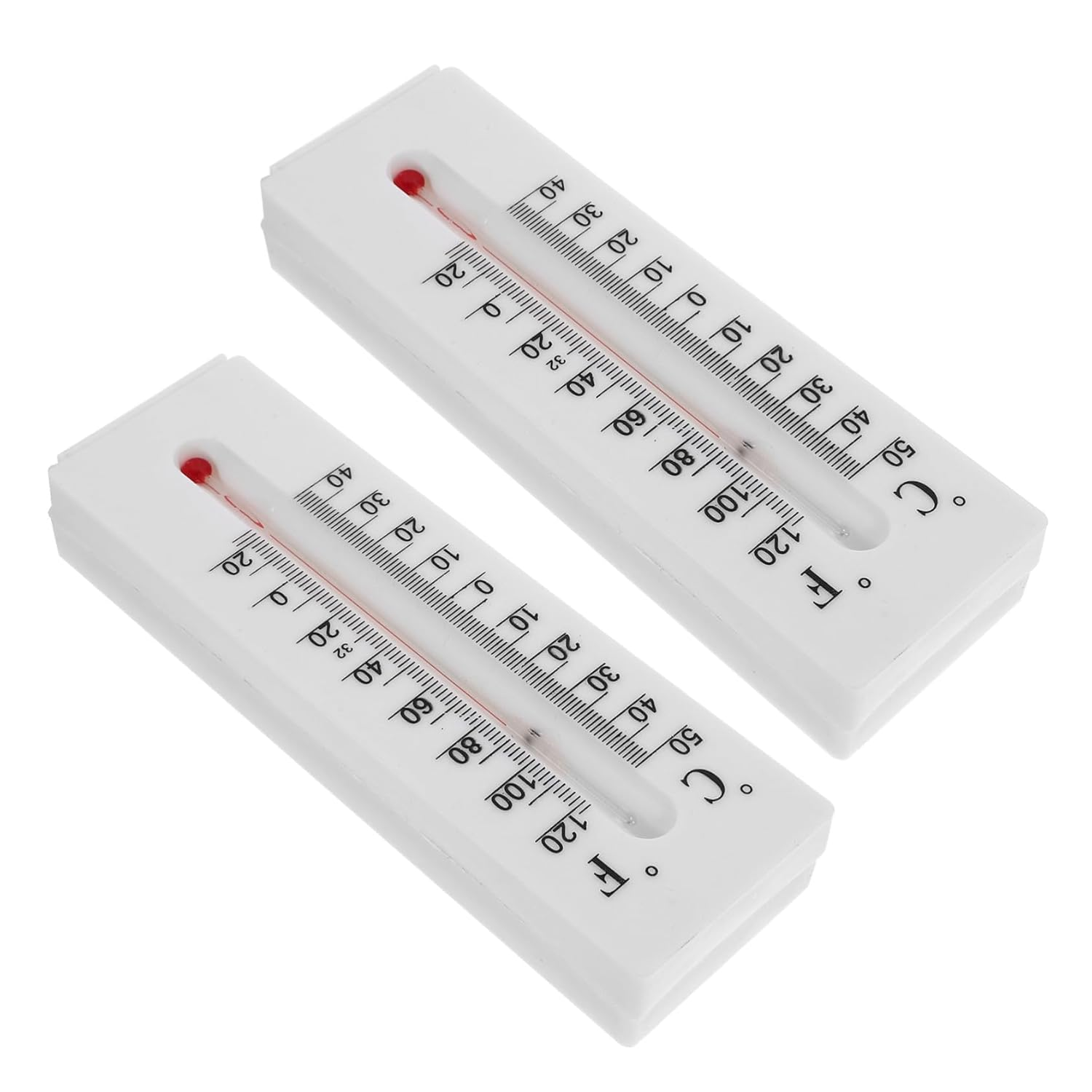 Amosfun 2Pcs Outdoor Thermometer Key Hider Box Wall-Mounted Plastic Key Storage Decorative for Garden Sheds and Office Compact Space-Saving Concealed Safe Holder