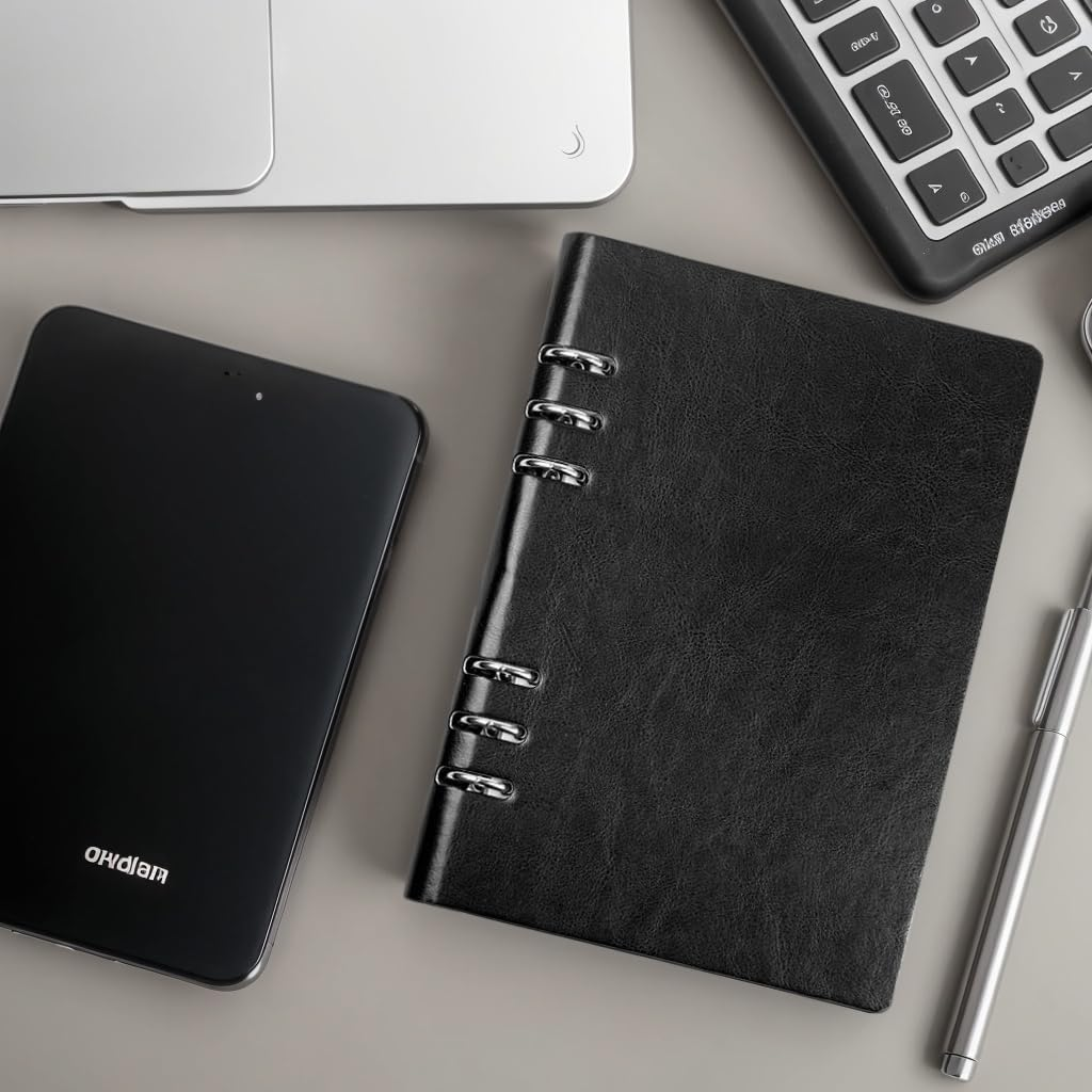 A5 Size Project Planner, Meeting Half Note - 6.5"X9.1" Professional Notebooks for Work - 200 Pages,Spiral Meeting Agenda/Minutes Organizer for Women Men, Note Taking, Office & Business image number 4