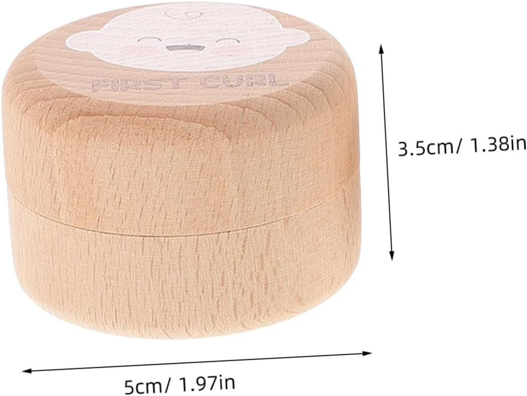2Pcs Wooden Tooth Keepsake Box First Tooth Storage Box for Boys and Girls Cute Fairy Design for Shower Birthday image number 4