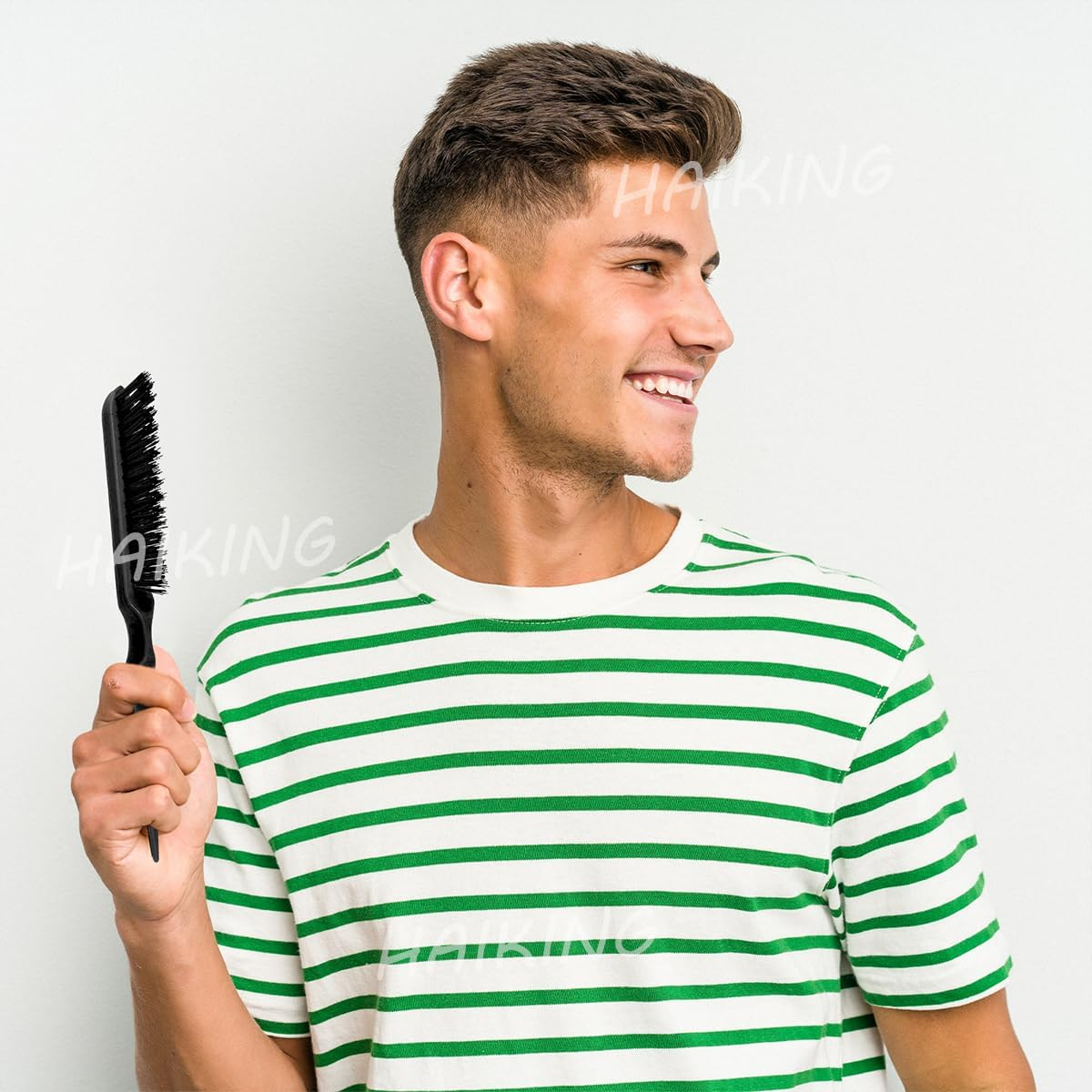 HAIKING Curly Hair Brush, 3 PCS Bounce Comb for Detangling, Styling Hair (3 Colors) image number 3