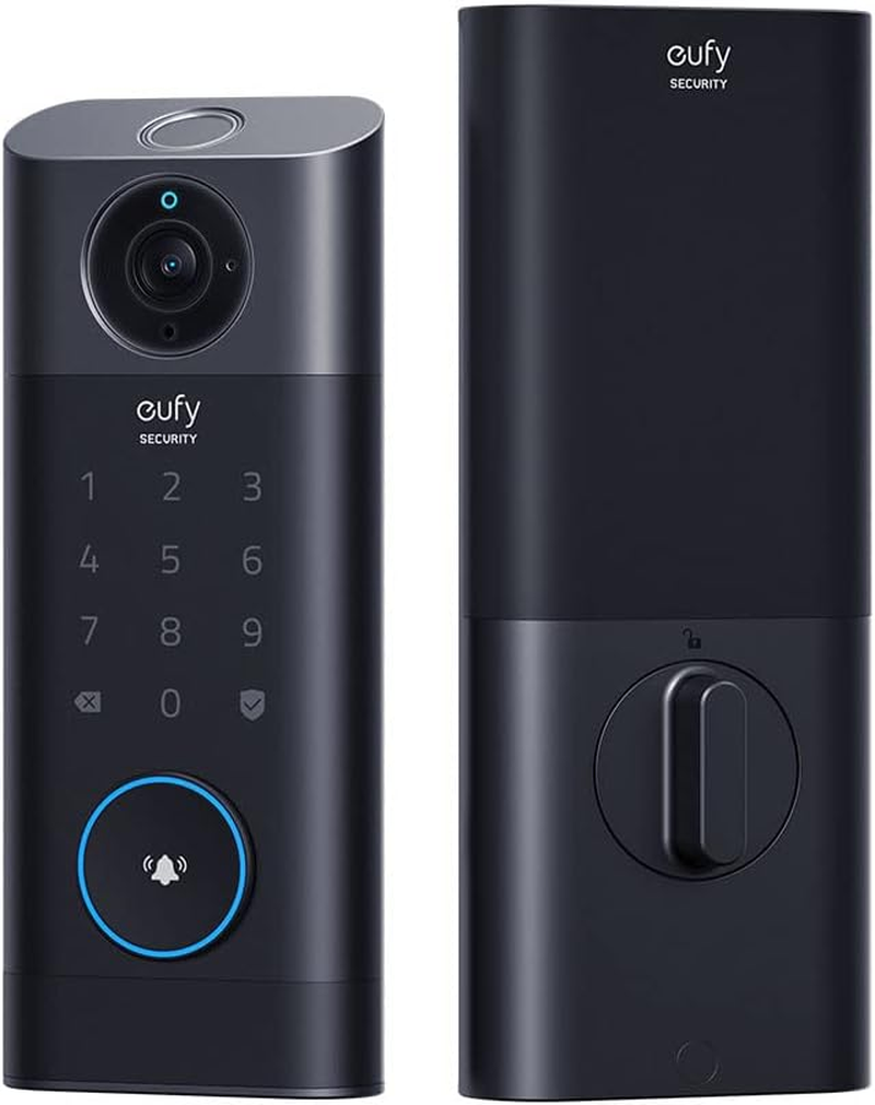Eufy S330 Video Smart Lock, 3-In-1 Camera+Doorbell+Fingerprint Keyless Entry Door Lock,Bhma, Wifi Lock,App Remote Control,2K Hd,Doorbell Camera Chime,No Monthly Fee,Sd Card Required (T8530) image number 1
