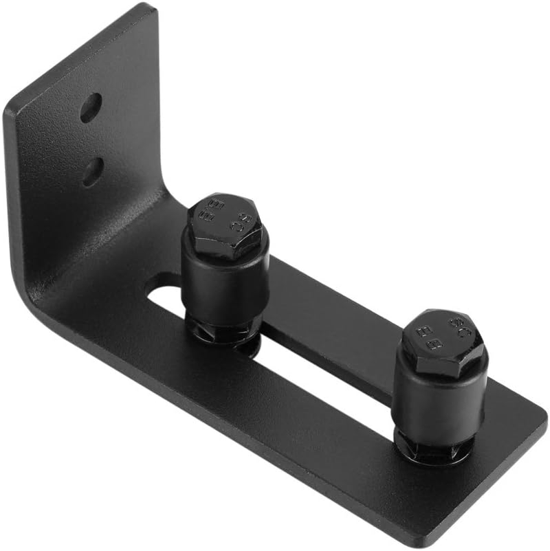 Carbon Steel Sliding Barn Door Bottom Floor Guide Hardware Strong and for Smooth Sliding Black image number 4