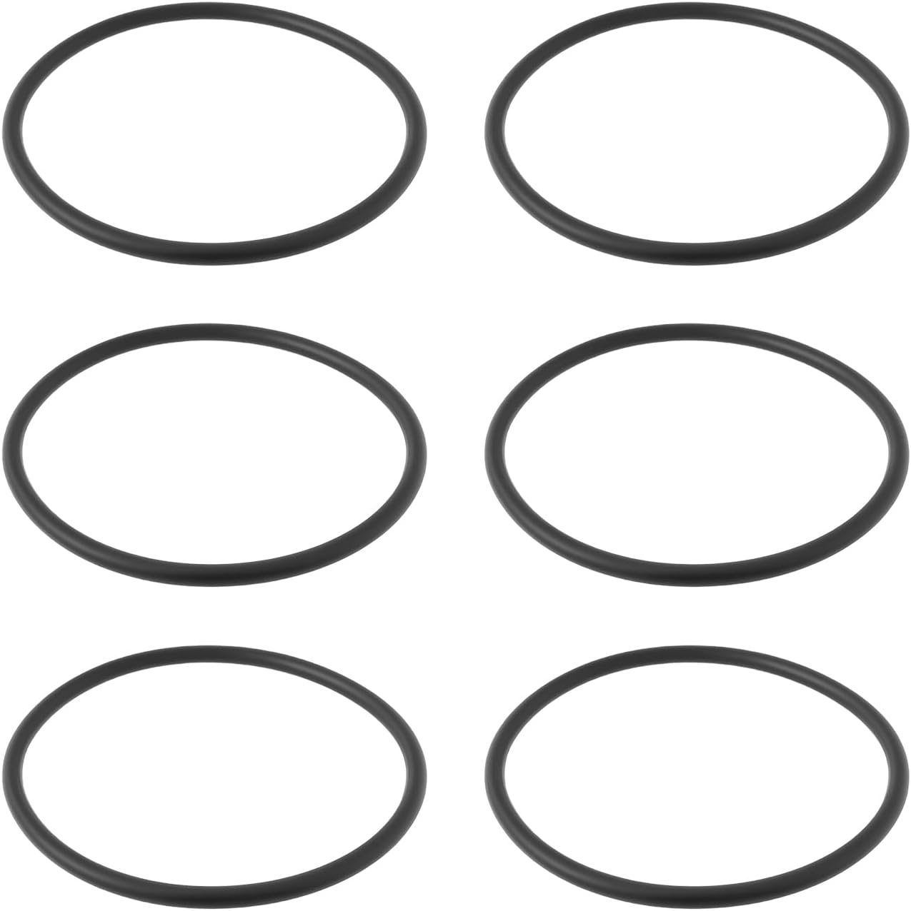 6Pcs Pool Filter O-Ring Replacement Part R172009 Compatible with Pentair Rainbow 300 302 300-19 300-29X Black (10.5X9.5X0.5Cm)