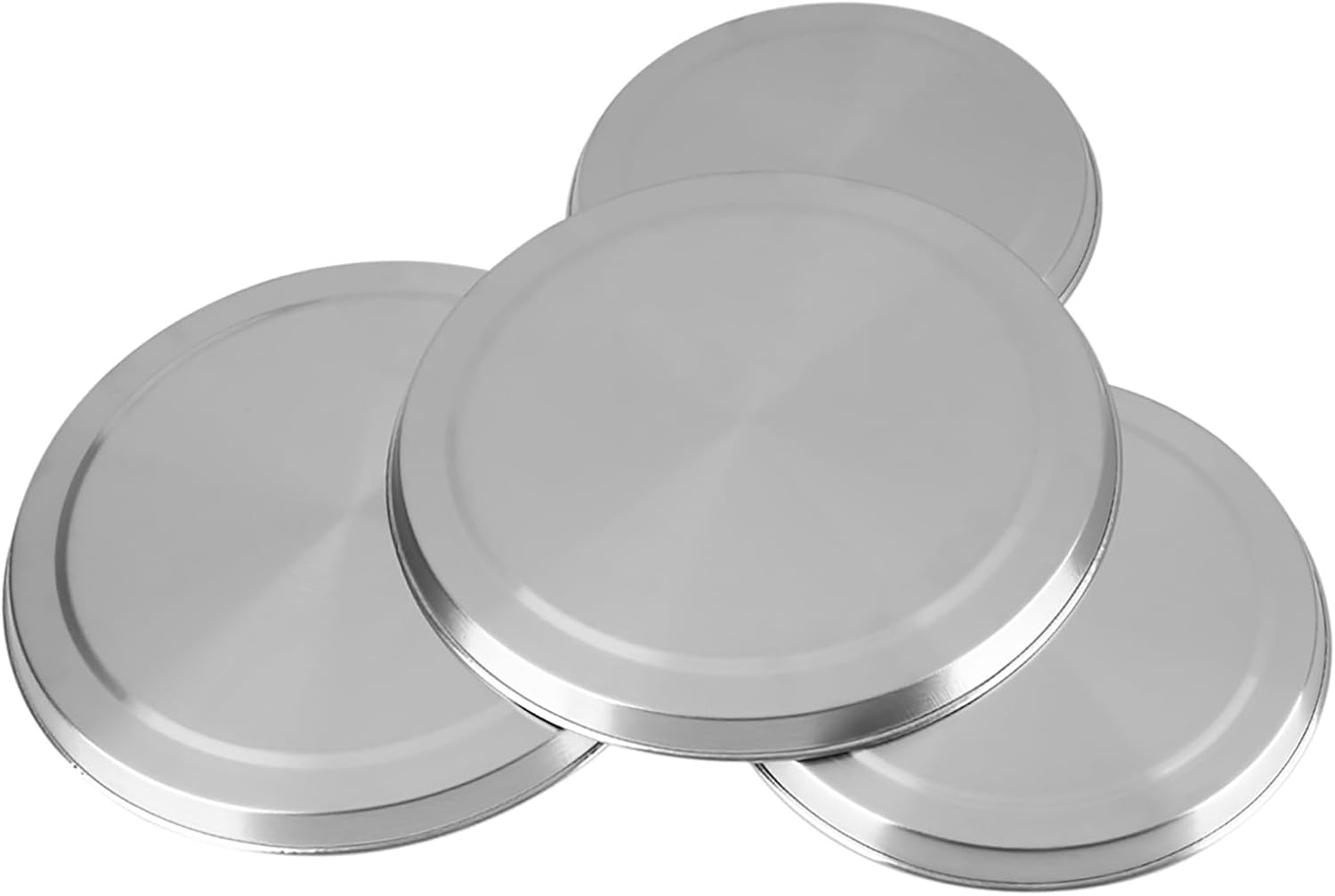 Stainless Steel Kitchen Stove Top Burner Covers, 4 Piece Set image number 1