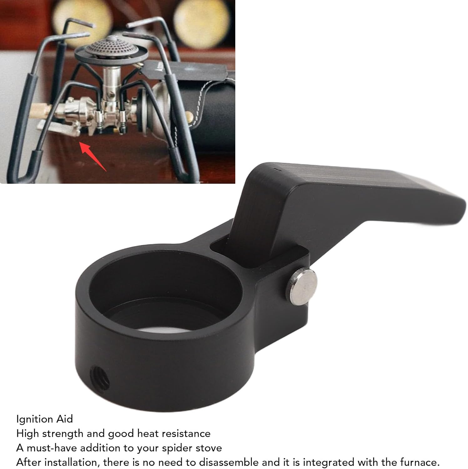 POENVFPO Aluminum Alloy Spider Switch Ignition Button Fire Starter Camping Accessories Hiking Gear Ignition Tool for Soto 310 Cooker