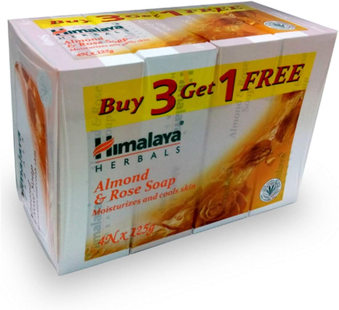 Himalaya Almond and Rose Soap, 125G (Free) image number 1