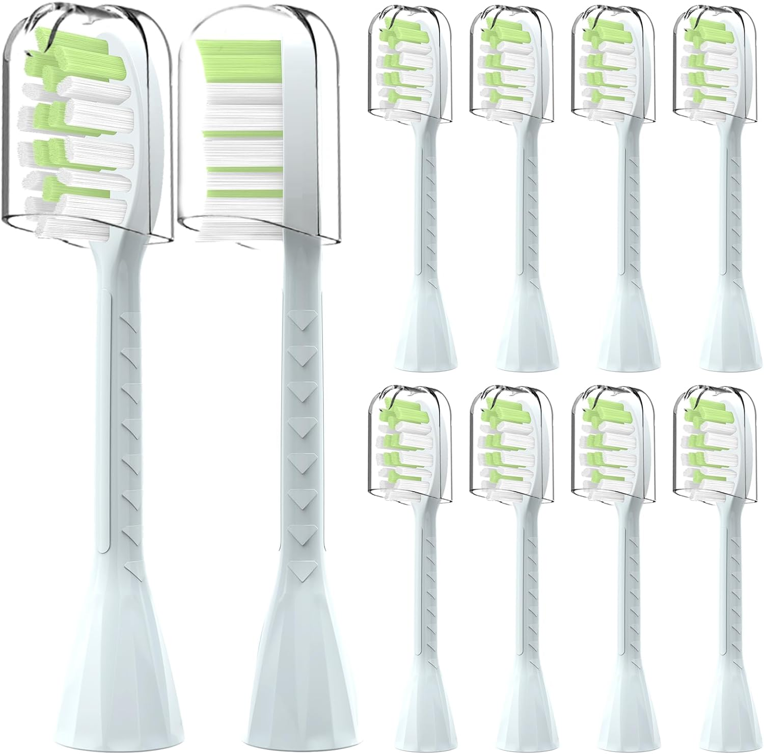 Compatible with Philips One Series Sonicare Electric Toothbrush Replacement Brush Heads,For Philips One HY1100 HY1200 BD100/AZ Series Electric Toothbrush,10 Pack (Shadow Black, Medium)