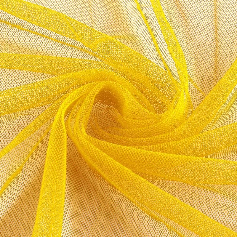 160Cm X 100Cm Black Polyester Tulle Mesh, Clear Bridal Veil Mesh for Wedding Decoration DIY Craft Projects Gift Wrapping and Outfit Design - Black image number 2