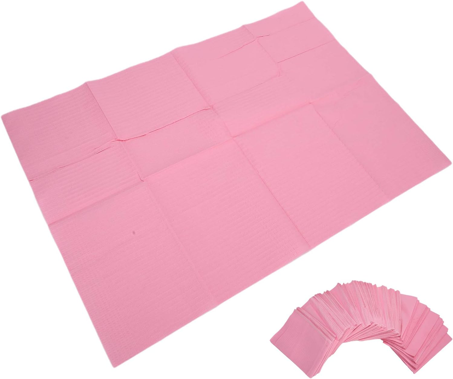 125 Pcs Dental Bibs, Disposable Waterproof Table Covers, 17.7 X 13 Inch Dental Bibs Piercing Bibs Nail Art Paper Personal Hygiene Microblading Supplies for Keep Clean image number 5