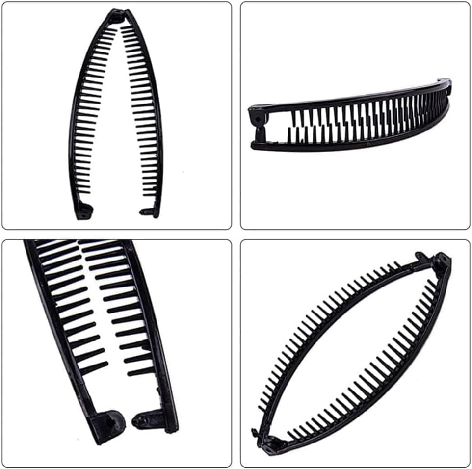 3Pcs Vintage Hair Clips Set, Banana Clip and Claw Clips for Thick Hair, Clincher Combs for Women and Girls image number 3
