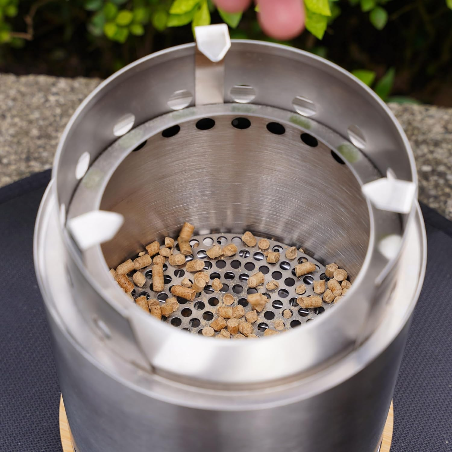 Solo Stove Accessories Pellet Adapter Fits on a Wood Grate, Prevents Pellets from Falling for Lite, Titan, Campfire and Mesa. Replace a Broken Bottom Wire. Stainless Steel SUS 304. Thickness 2Mm image number 2