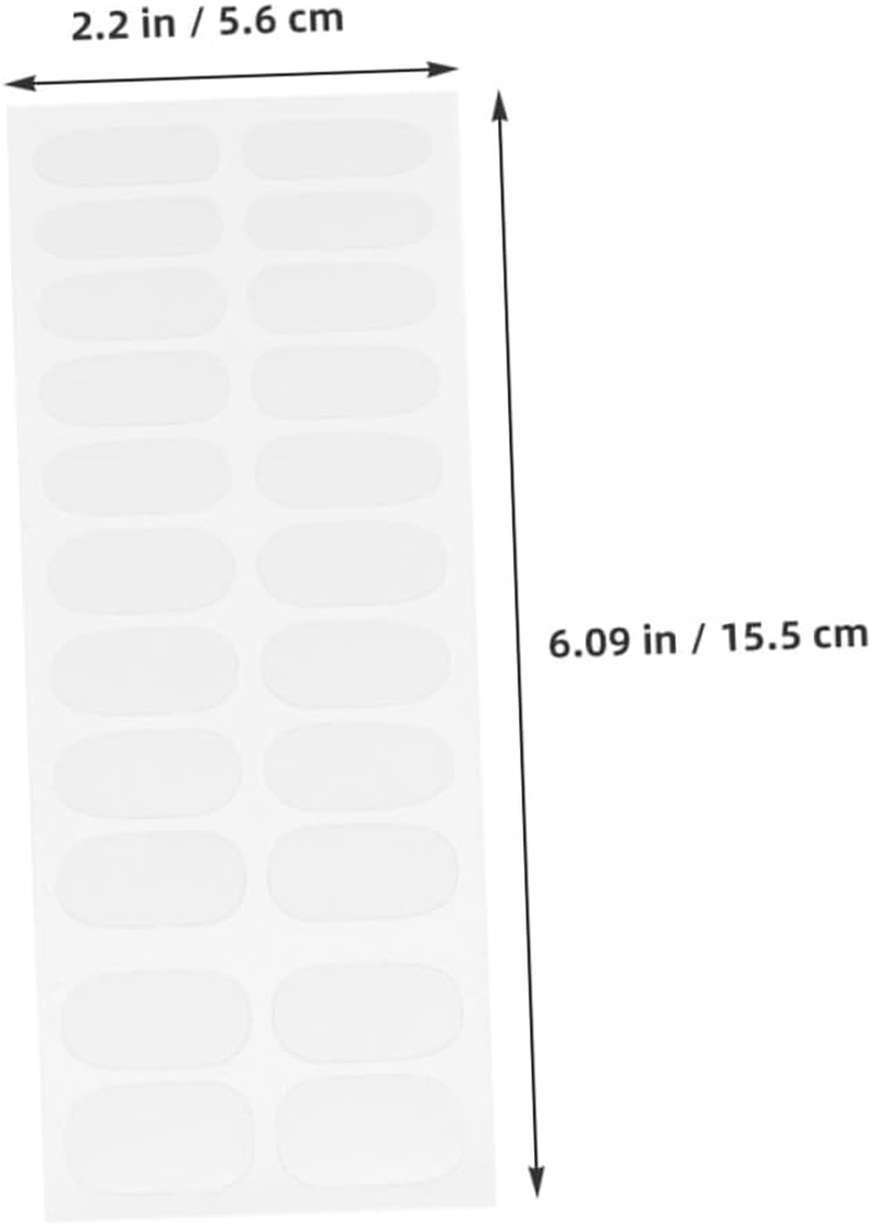 TEHAUX 4 Sheets Nail Adhesive Strips Nail Polish Protector Stickers Instant Manicure Wraps for Women and Cuticle Cover image number 5