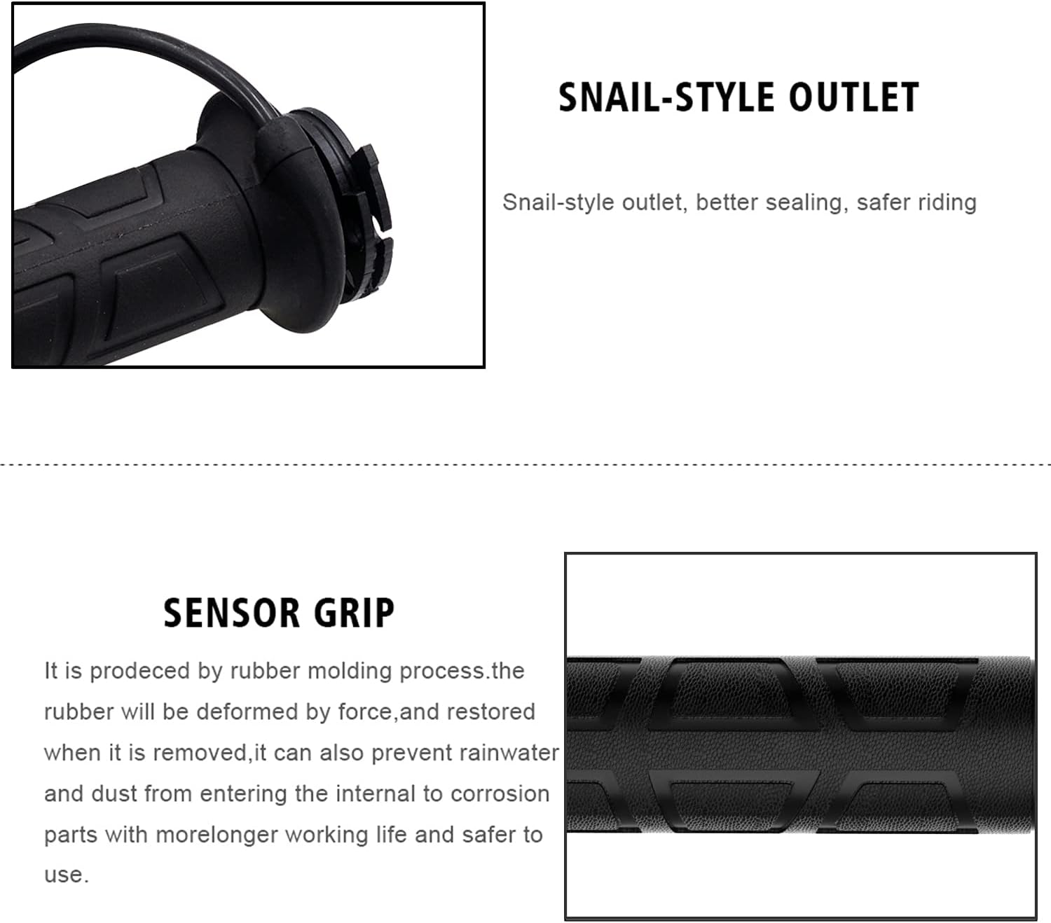 B-Qtech Motorcycle Heated Hand Grips, Universal 22Mm (7/8") Electric Handlebar Grip, Smart 3 Level Temperature Control, Hand Grip for Motorcycle/Bike/Atv in Winter image number 4