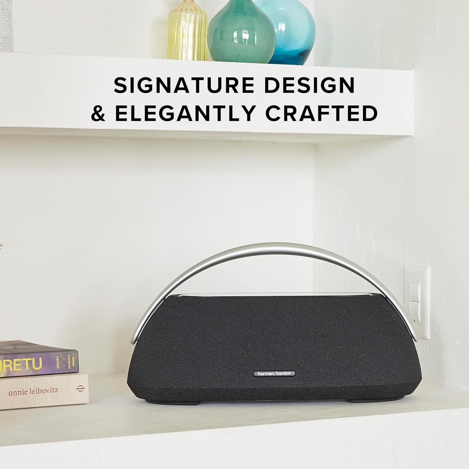 Harman Kardon Go + Play 3, Superior Sound Performance with Three-Way Speakers, Signature Design Elegantly Crafted with Premium Materials, Built-In Battery, Bluetooth Music Streaming, Grey - Black image number 5