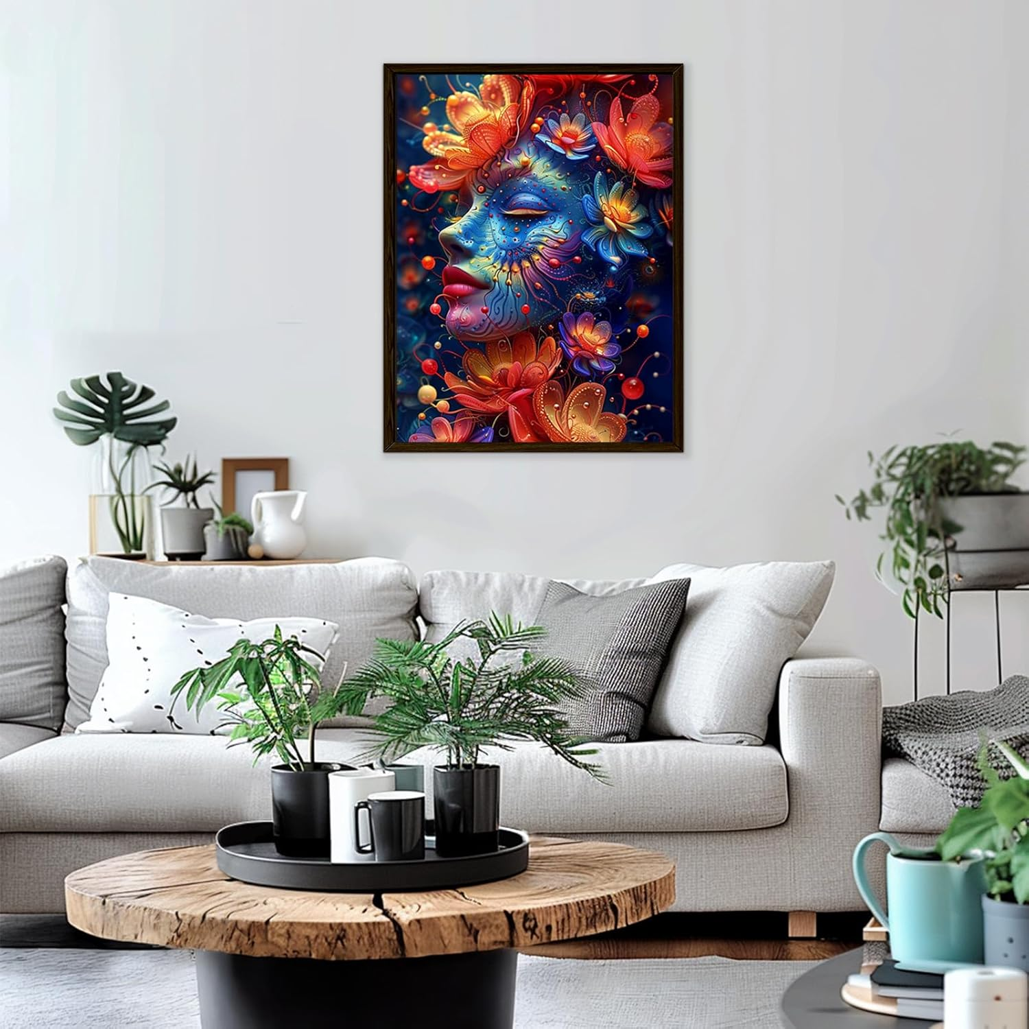 GHHKUD 5D Diamond Painting Kits for Adults, Garden Goddess Diamond Art Kits for Beginners, DIY Full Drill Diamond Art Stitch, Diamond Art Canvas Painting Pictures for Home Wall Decor, 30 * 40CM image number 4